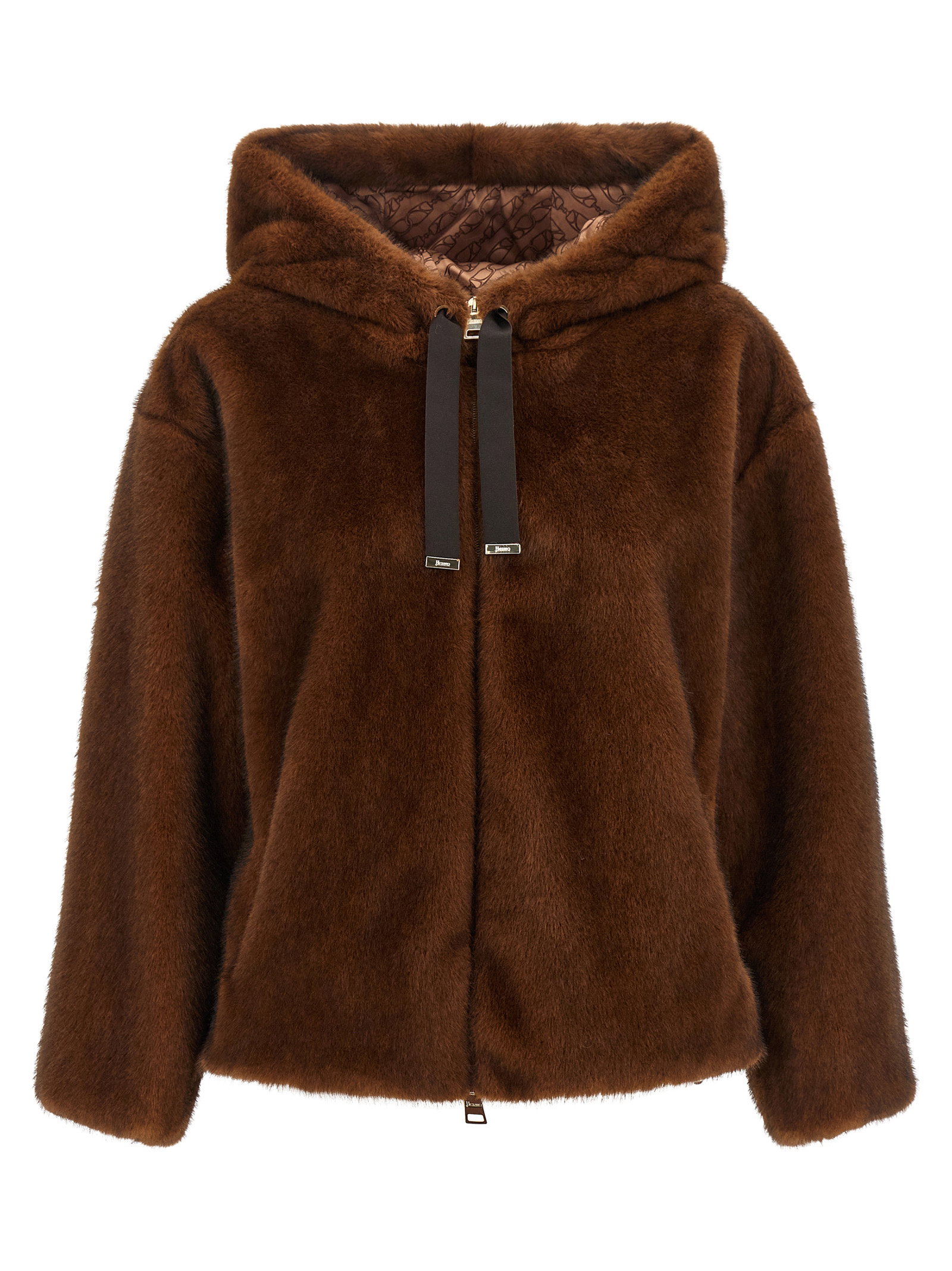 Herno Faux Fur Bomber Jacket