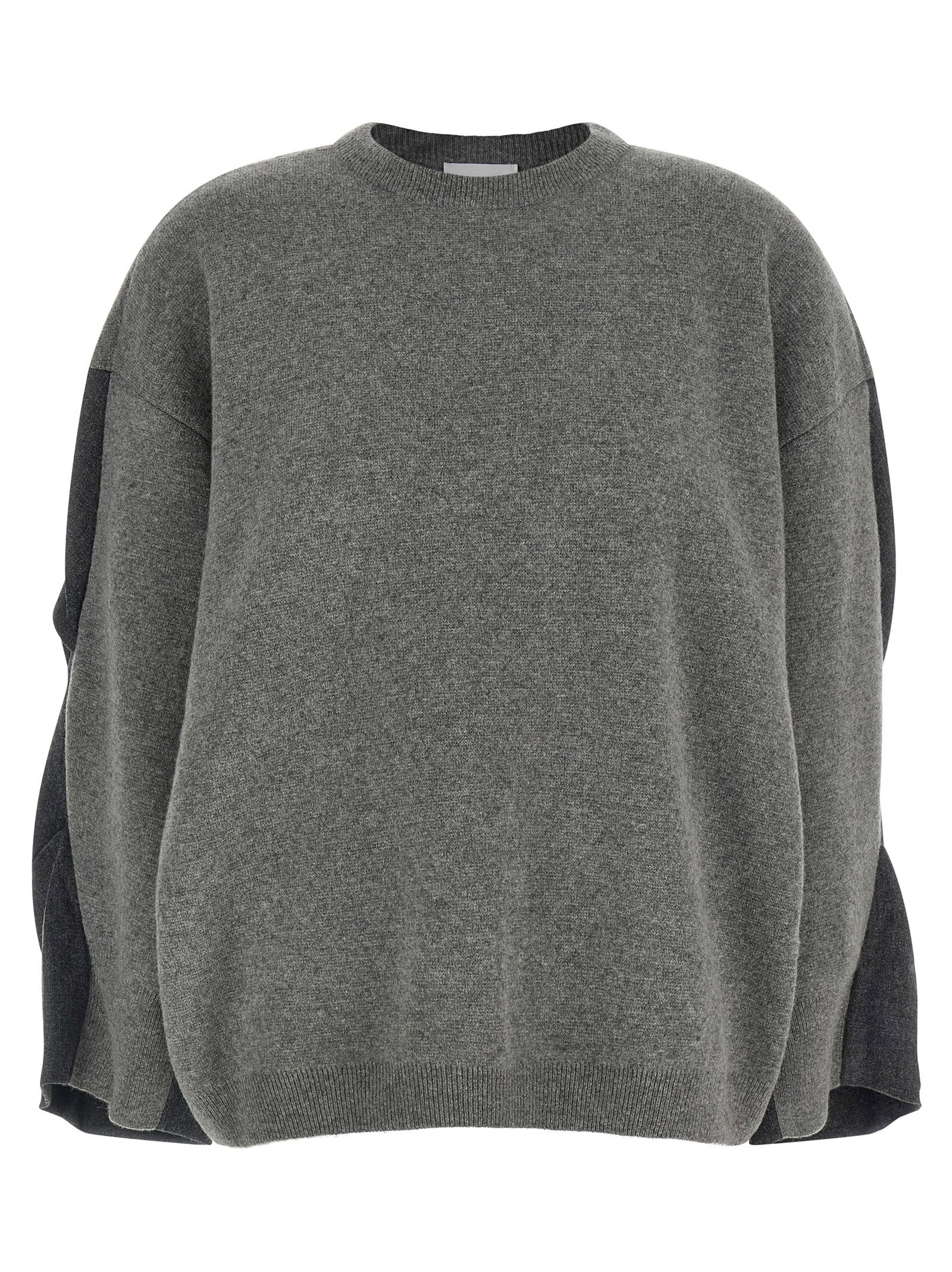 Nude Two-tone Sleeve Sweater