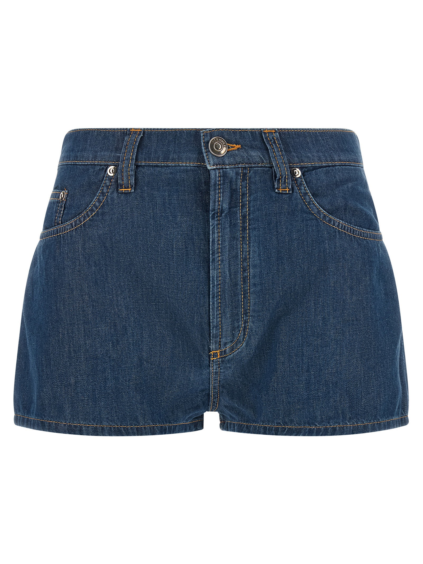 Versace Chambray Denim Shorts