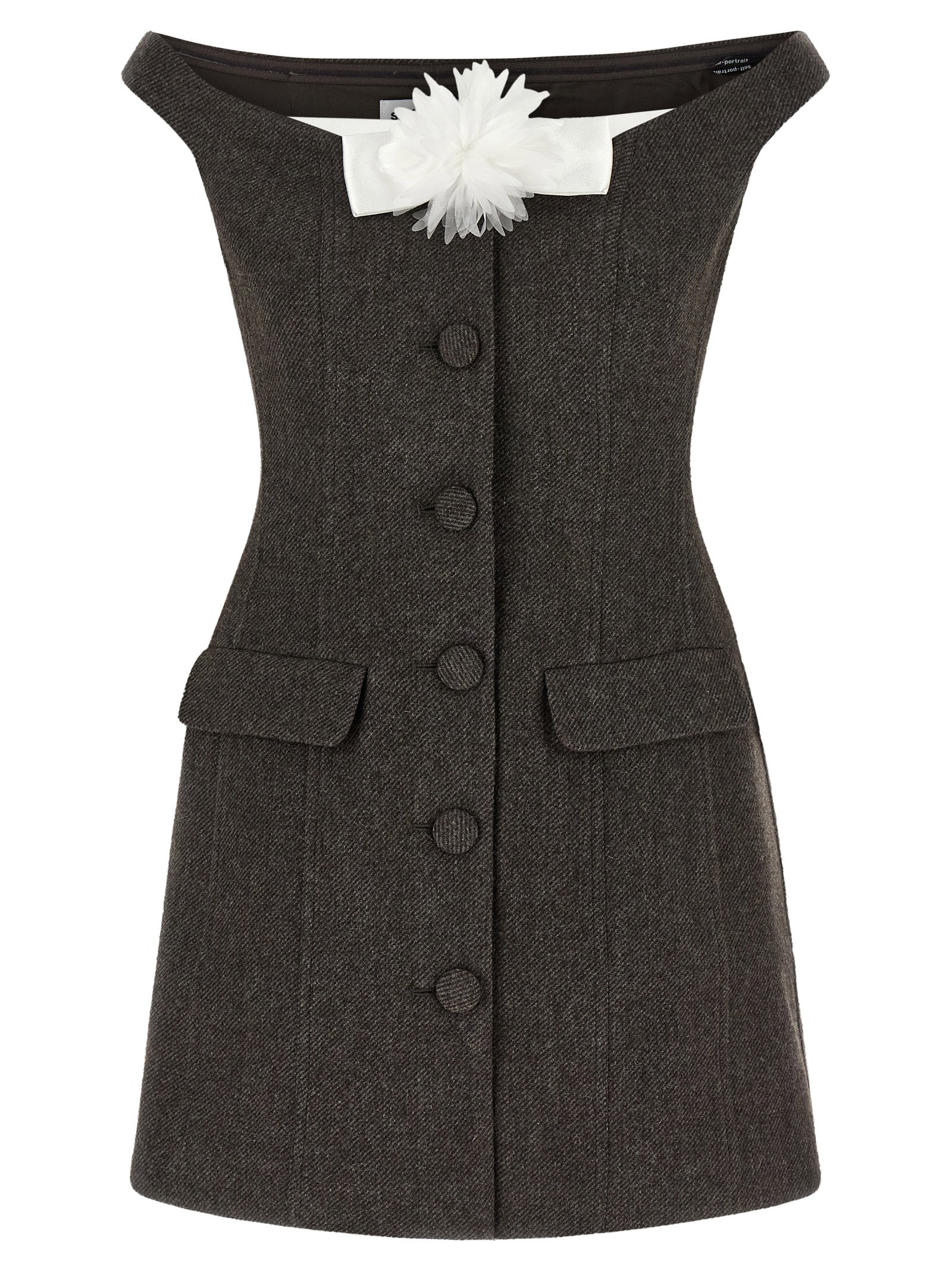 Self-Portrait Bardot Neckline Dress