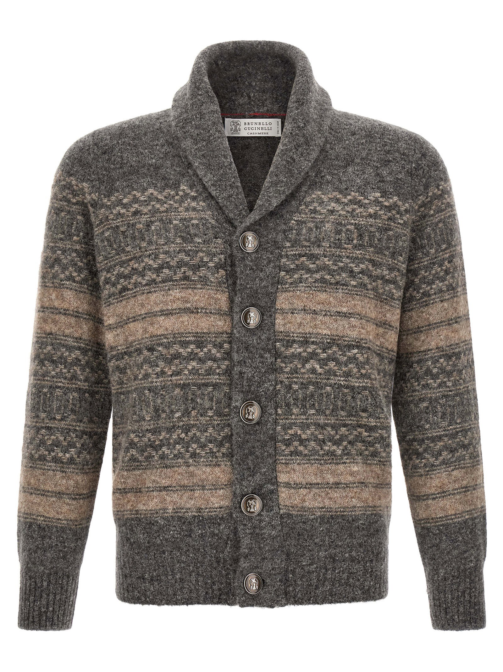 Brunello Cucinelli Nordic Jacquard Cardigan