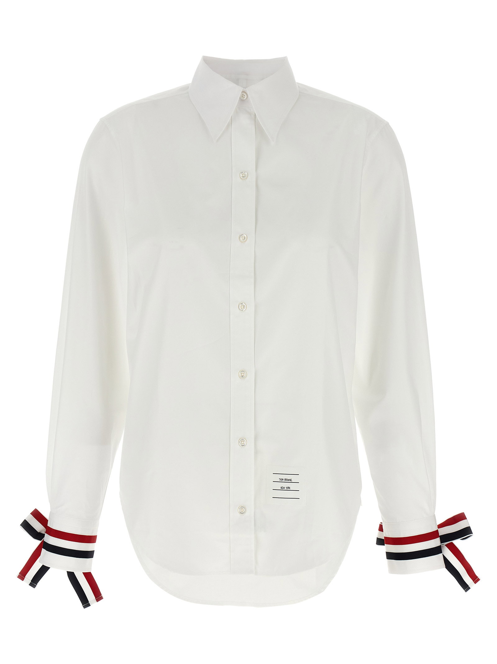 Thom Browne Rwb Tape Cuffs Shirt