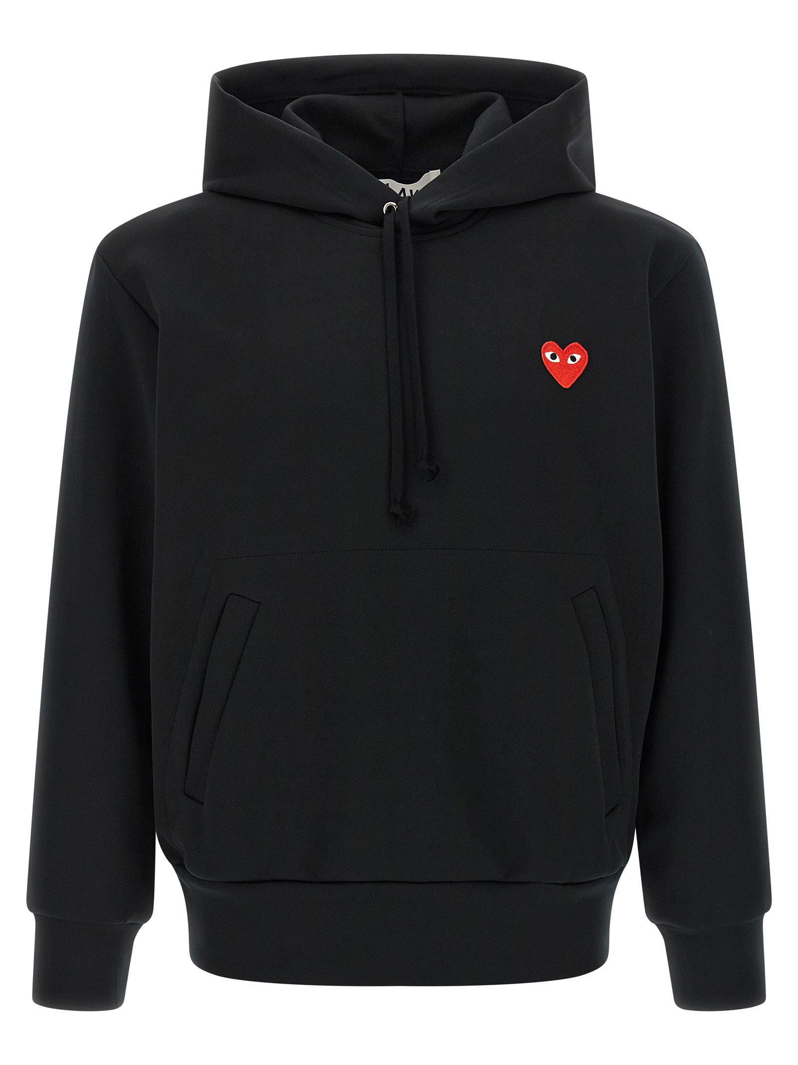 Comme Des Garçons Play Red Emblem Patch Hoodie