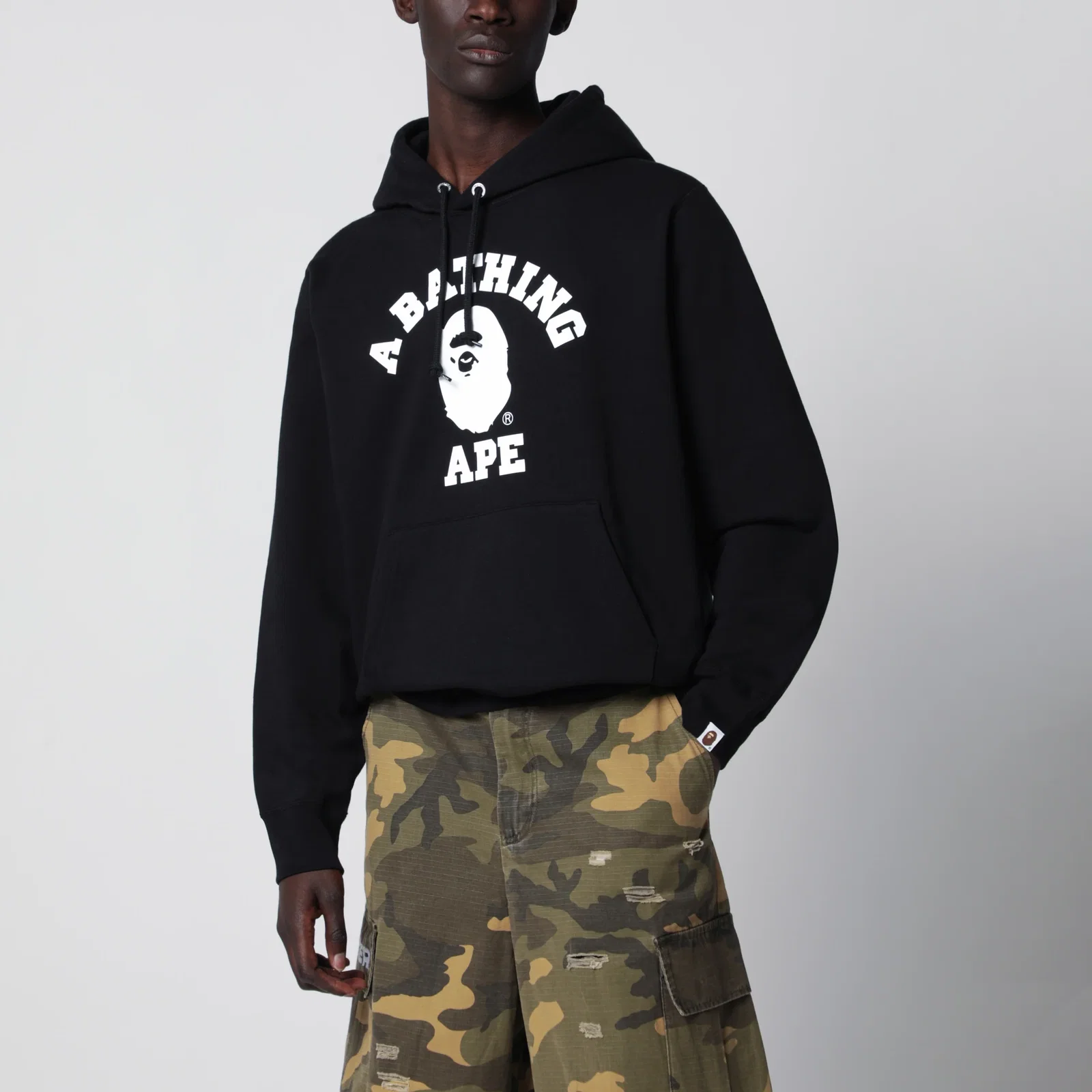 BAPE Black hoodie with logo print