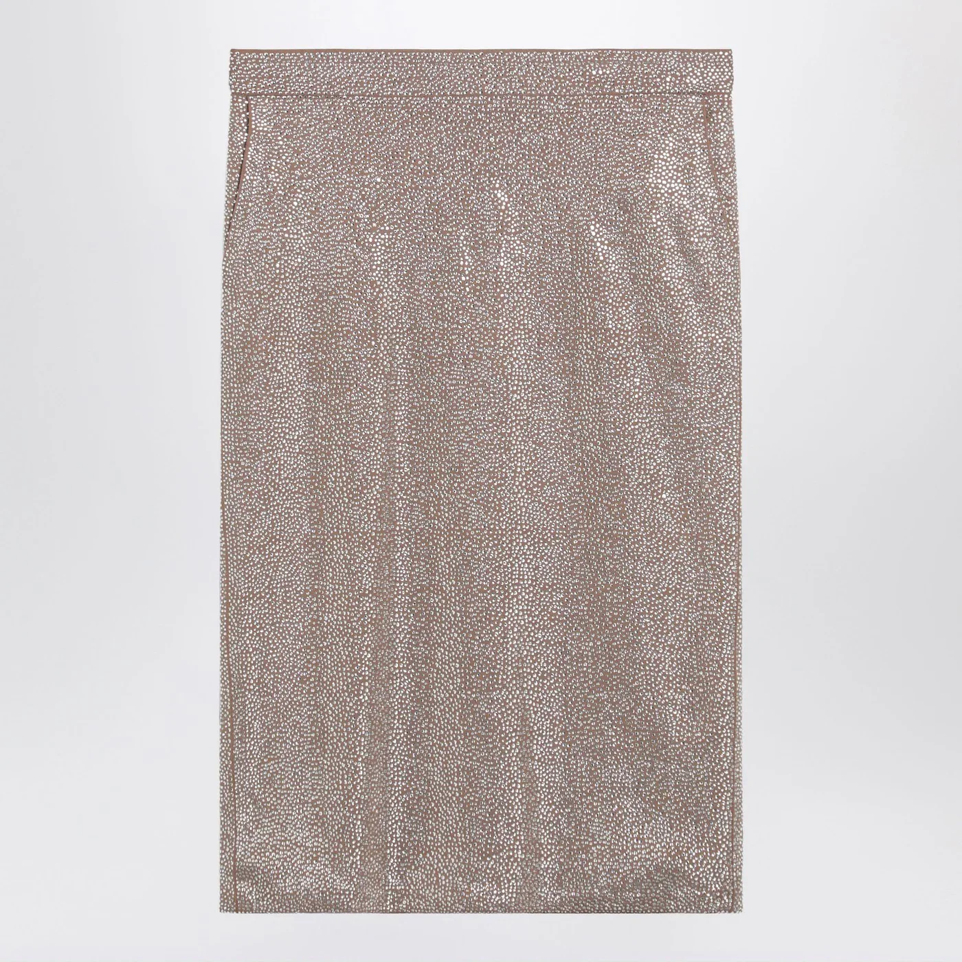 Giuseppe di Morabito Midi skirt with silver rhinestones