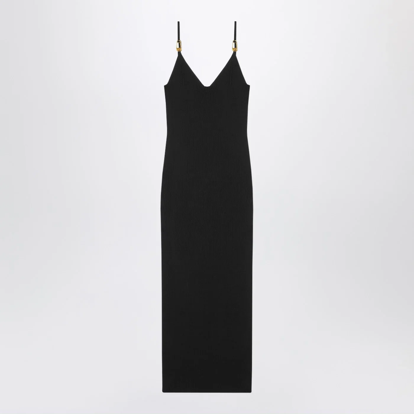 Versace Black knitted midi dress