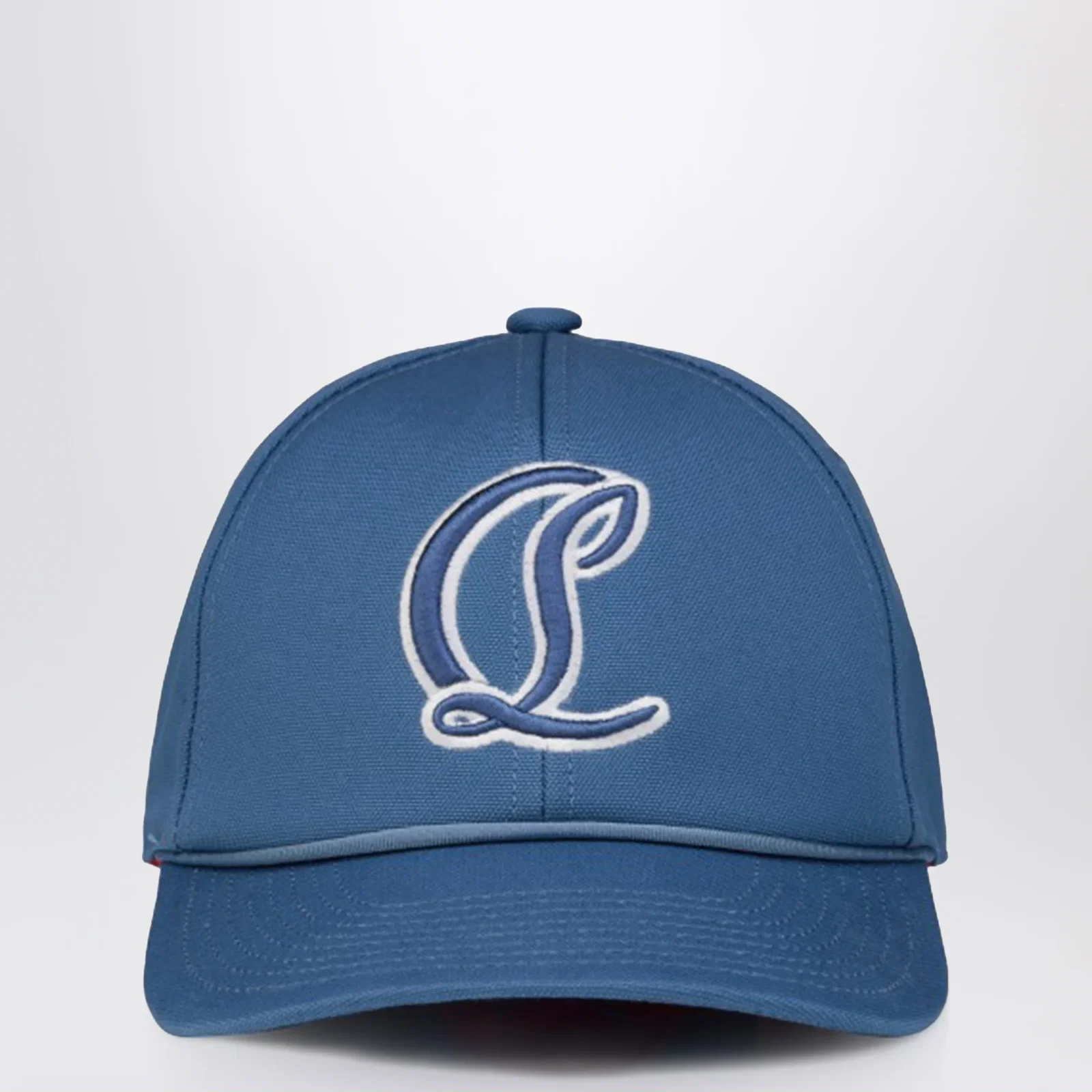 Christian Louboutin Mooncrest Ivy Ac baseball cap sky blue
