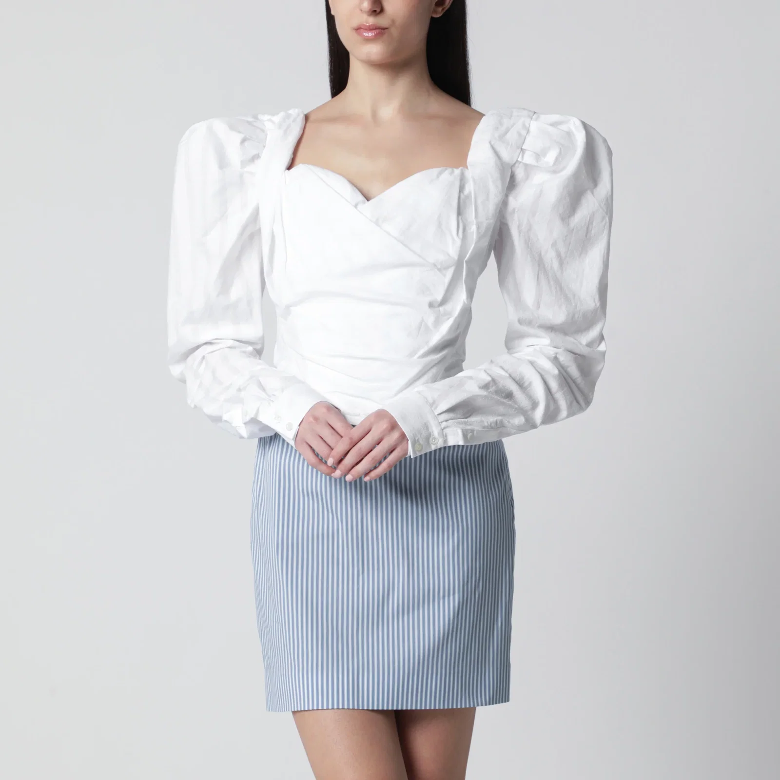 Vivienne Westwood Sunday corset top in white cotton