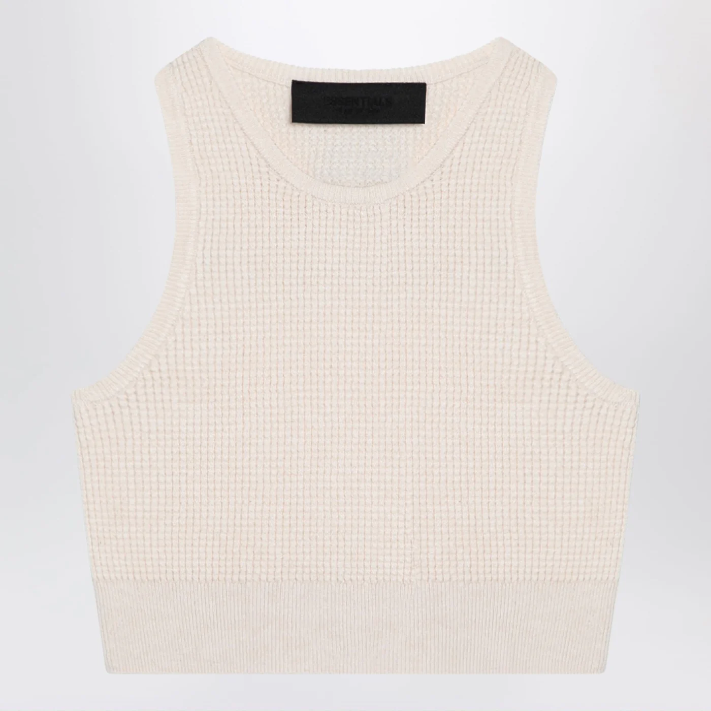 Fear of God Essentials Sporty white honeycomb tank top