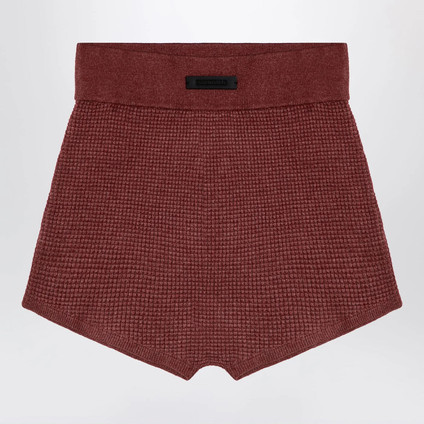 Fear of God Essentials Burgundy Honeycomb Shorts