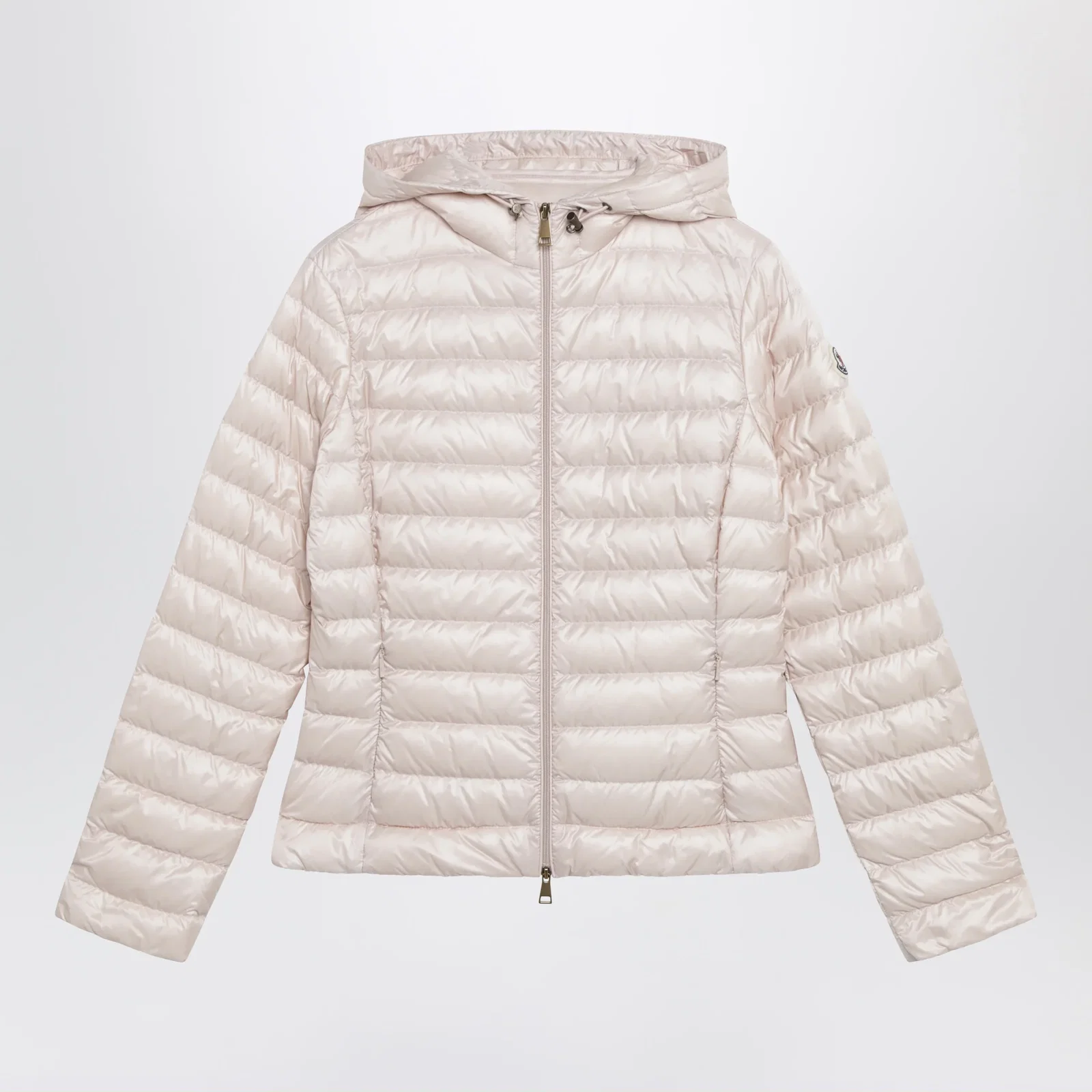 Moncler Igelhood down jacket in light pink longue saison