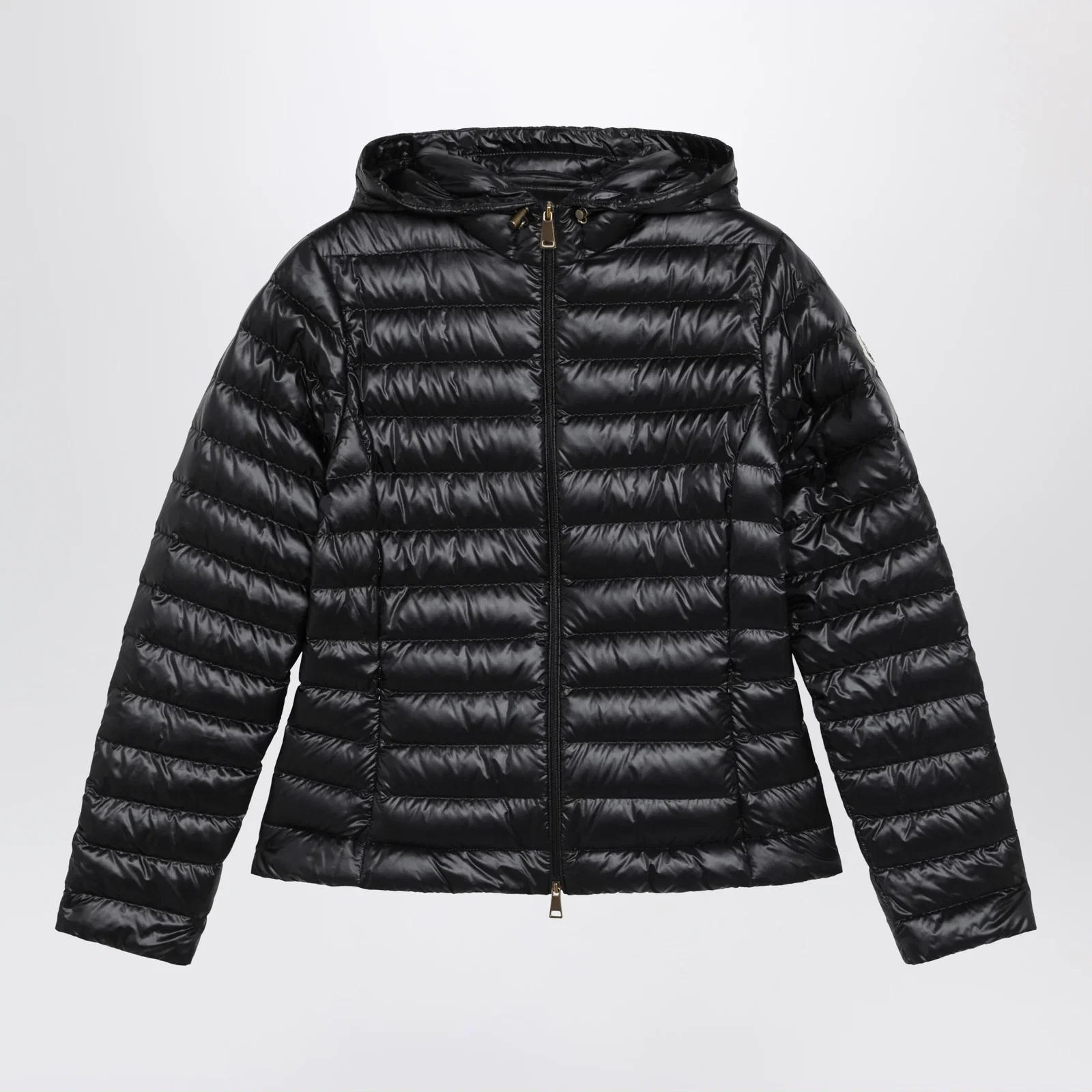Moncler Igelhood down jacket in black longue saison