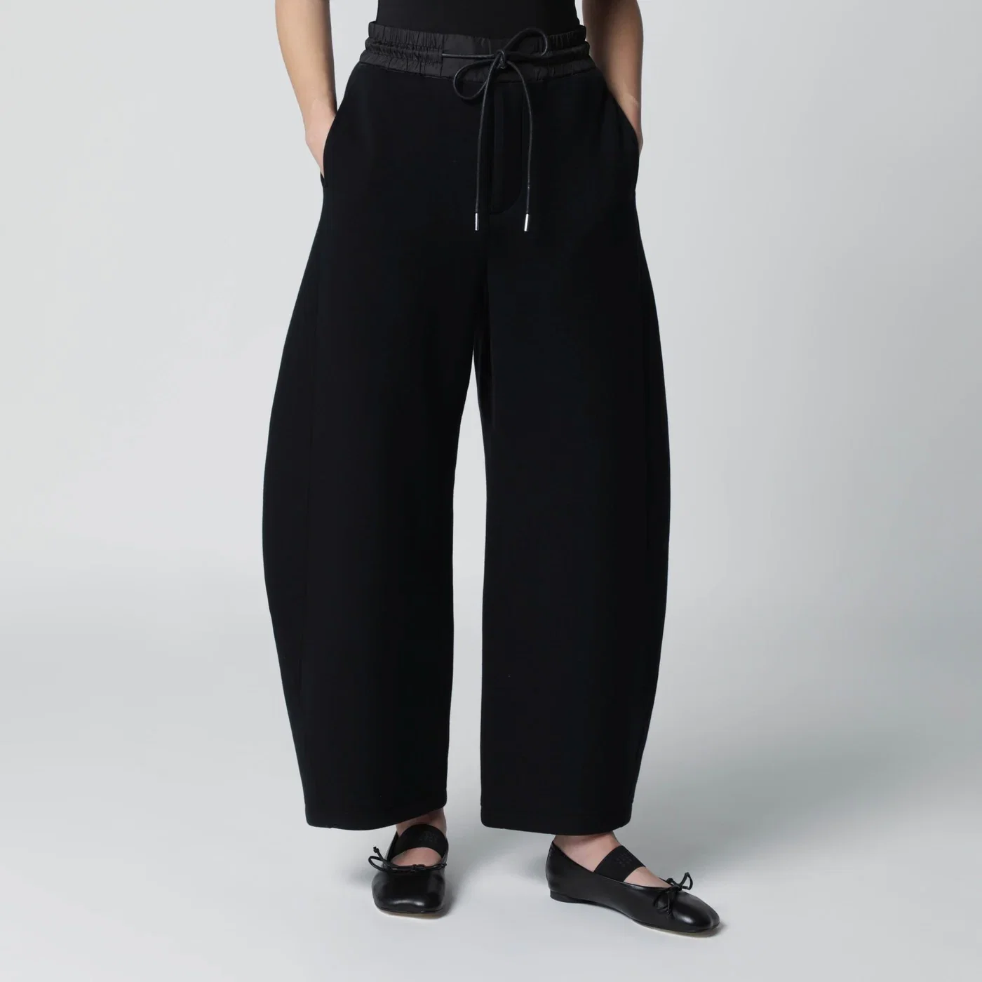 Sacai Black jogging trousers
