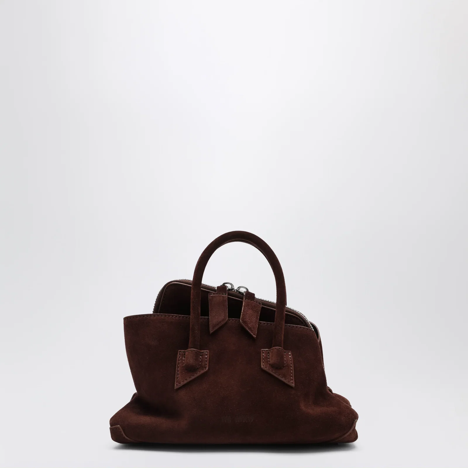 The Attico Brown suede La Passeggiata Mini bag