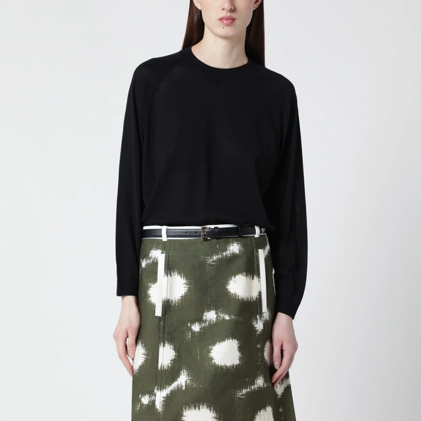 Roberto Collina Black wool crewneck sweater