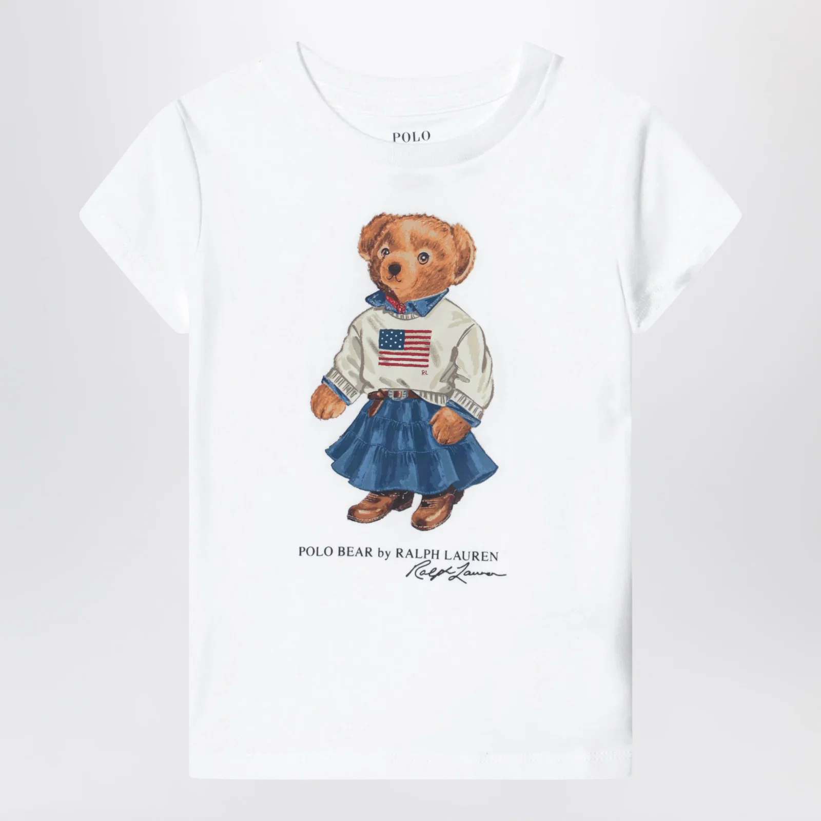 Polo Ralph Lauren White cotton Polo Bear T-shirt
