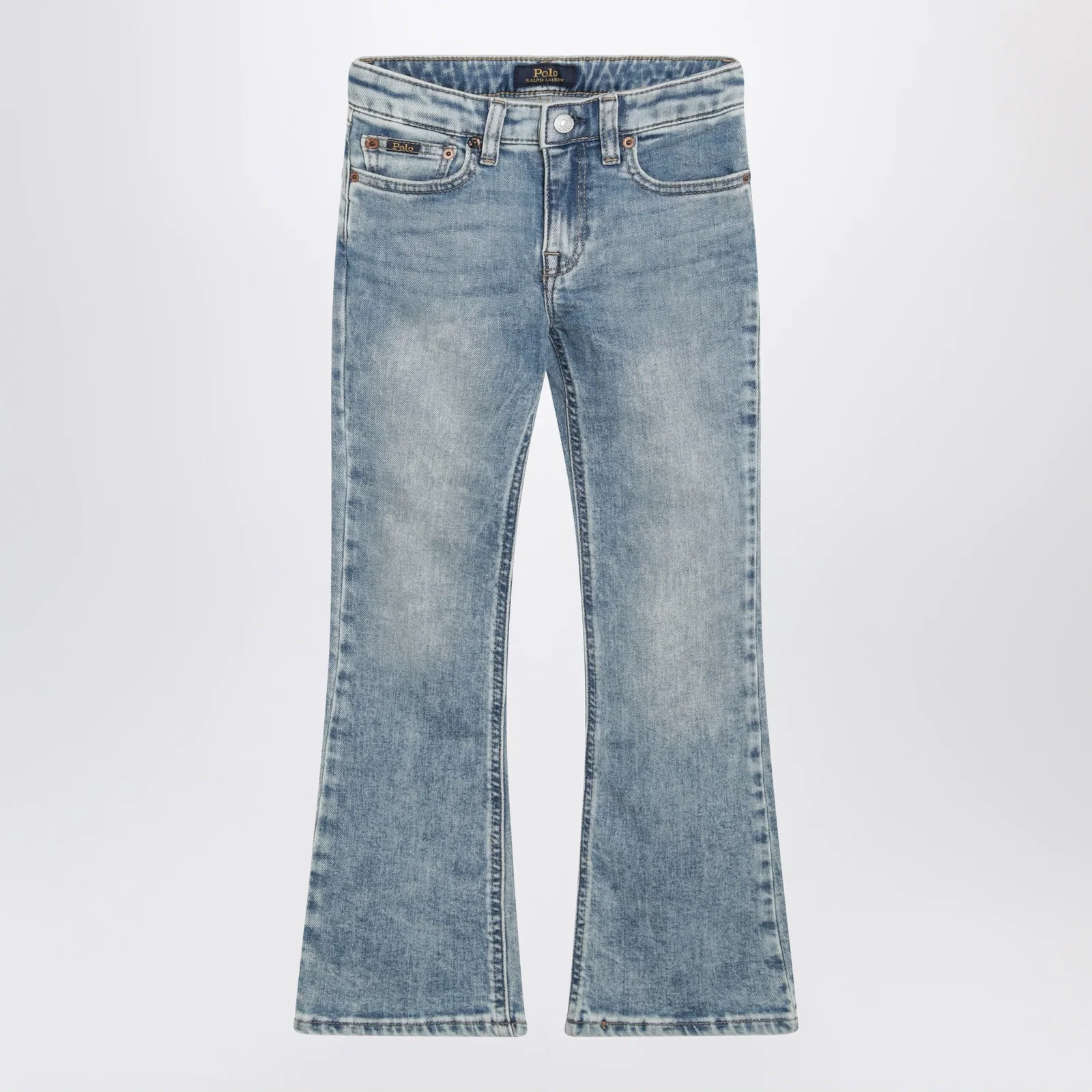 Polo Ralph Lauren Blue washed-effect jeans