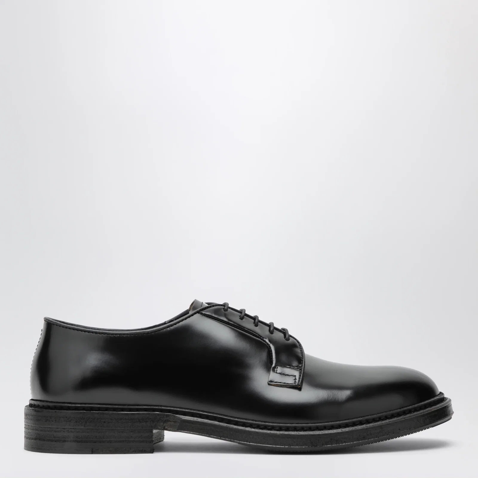 Sturlini Ticino black leather lace-up shoes