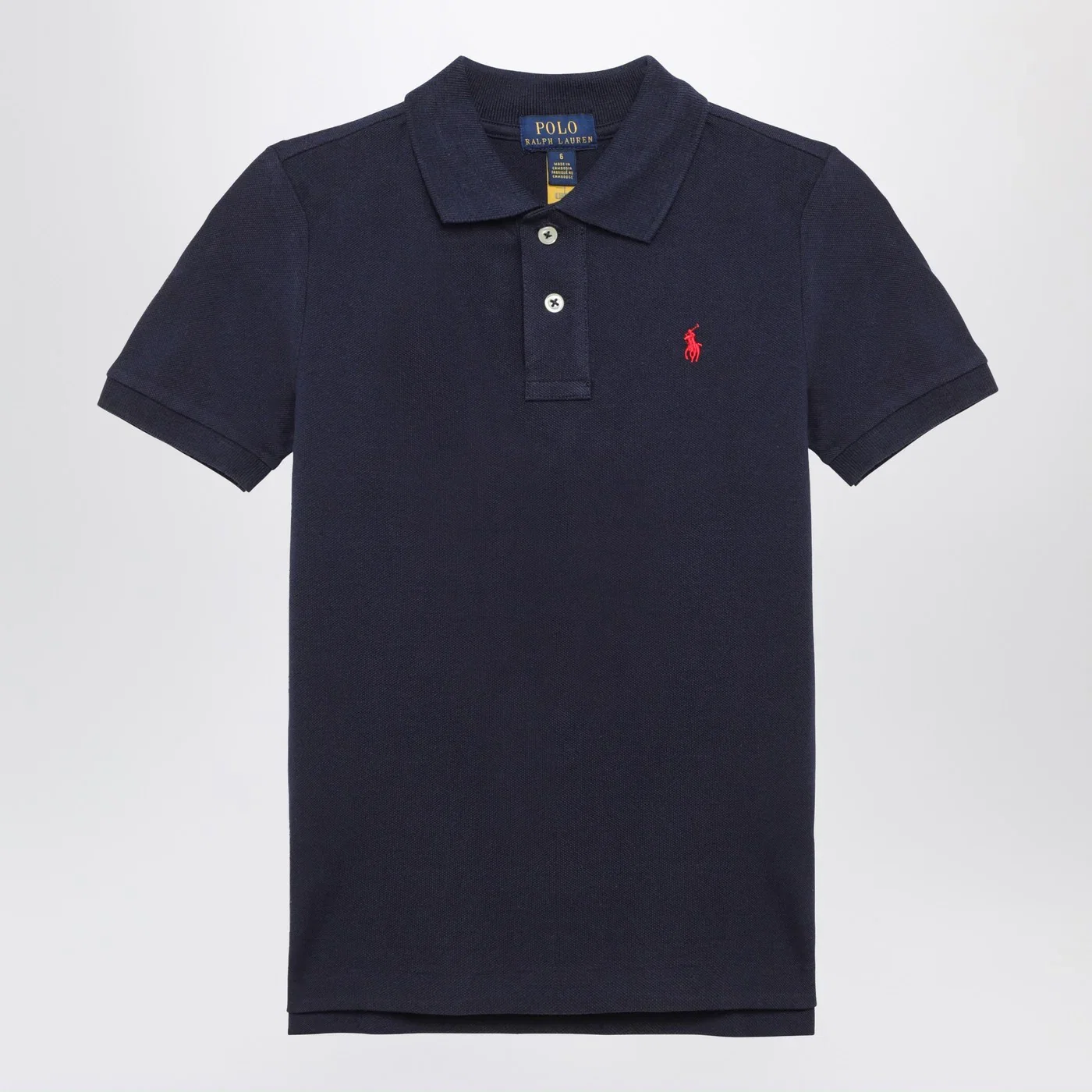 Polo Ralph Lauren Blue navy cotton polo shirt with logo