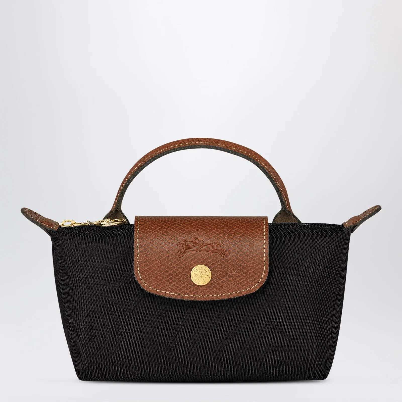 Longchamp Le Pliage Original Pebble clutch bag black