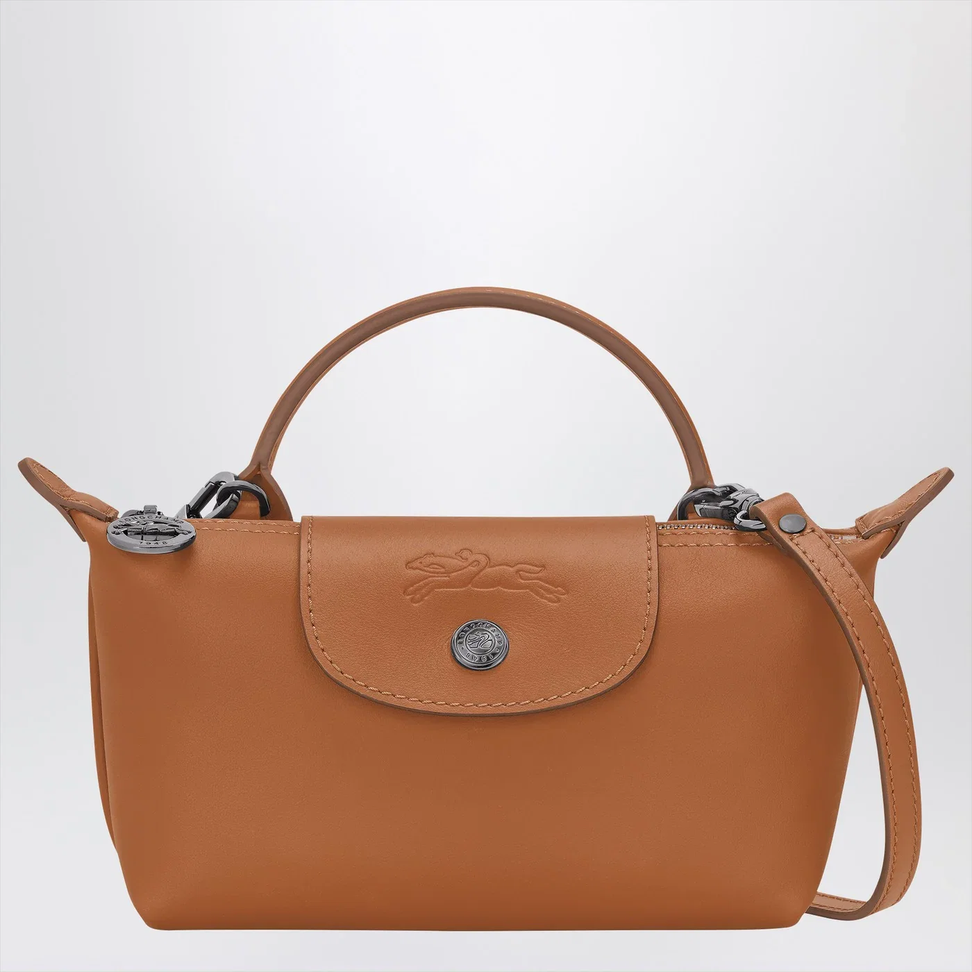 Longchamp Pochette Le Pliage Xtra XS in Cashew colour