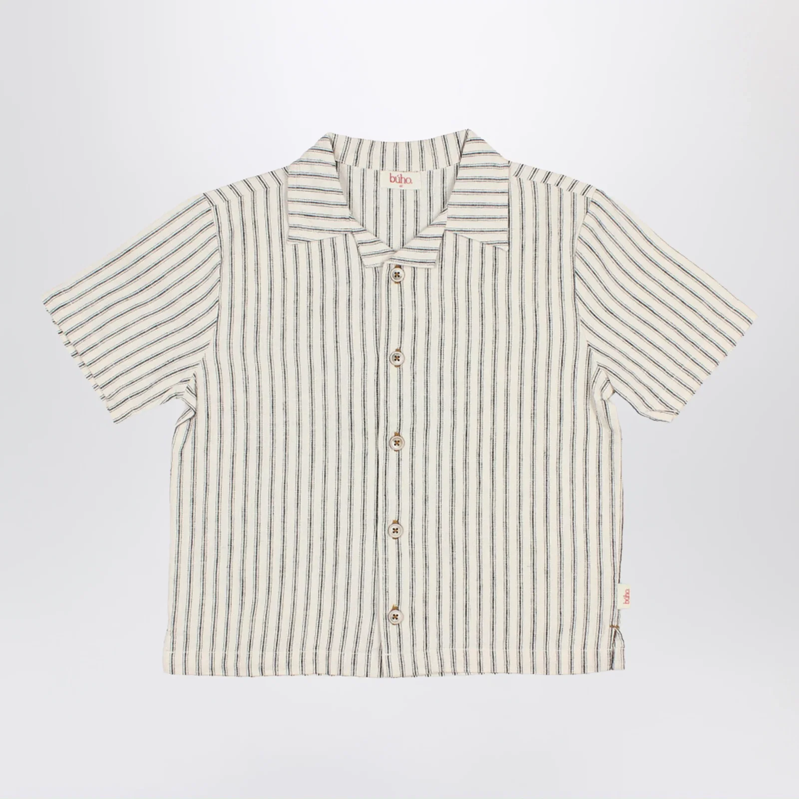 Búho Striped linen blend shirt