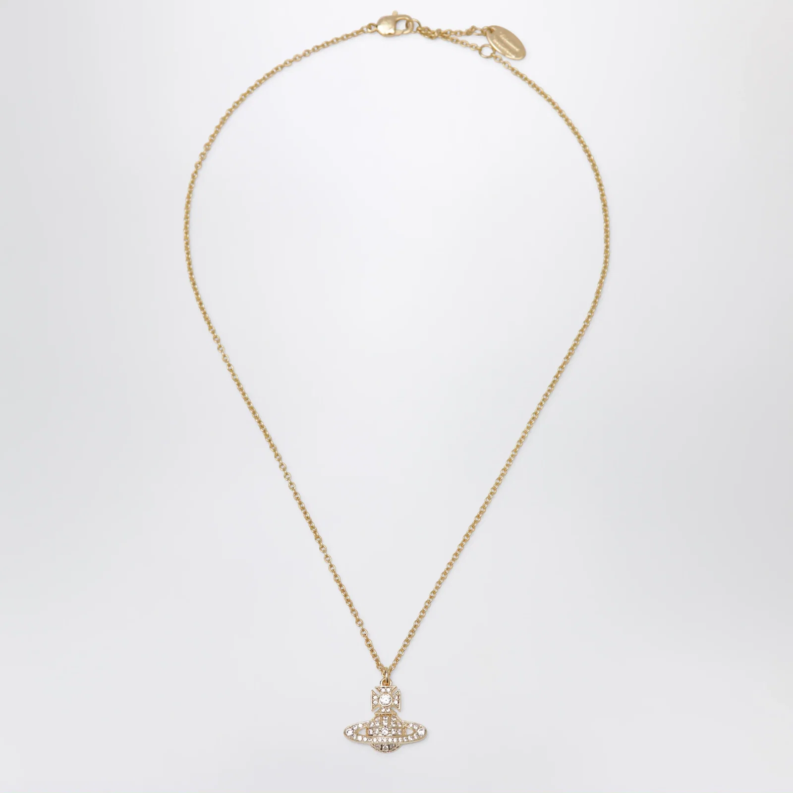 Vivienne Westwood Orb pendant necklace in gold-tone metal with crystals