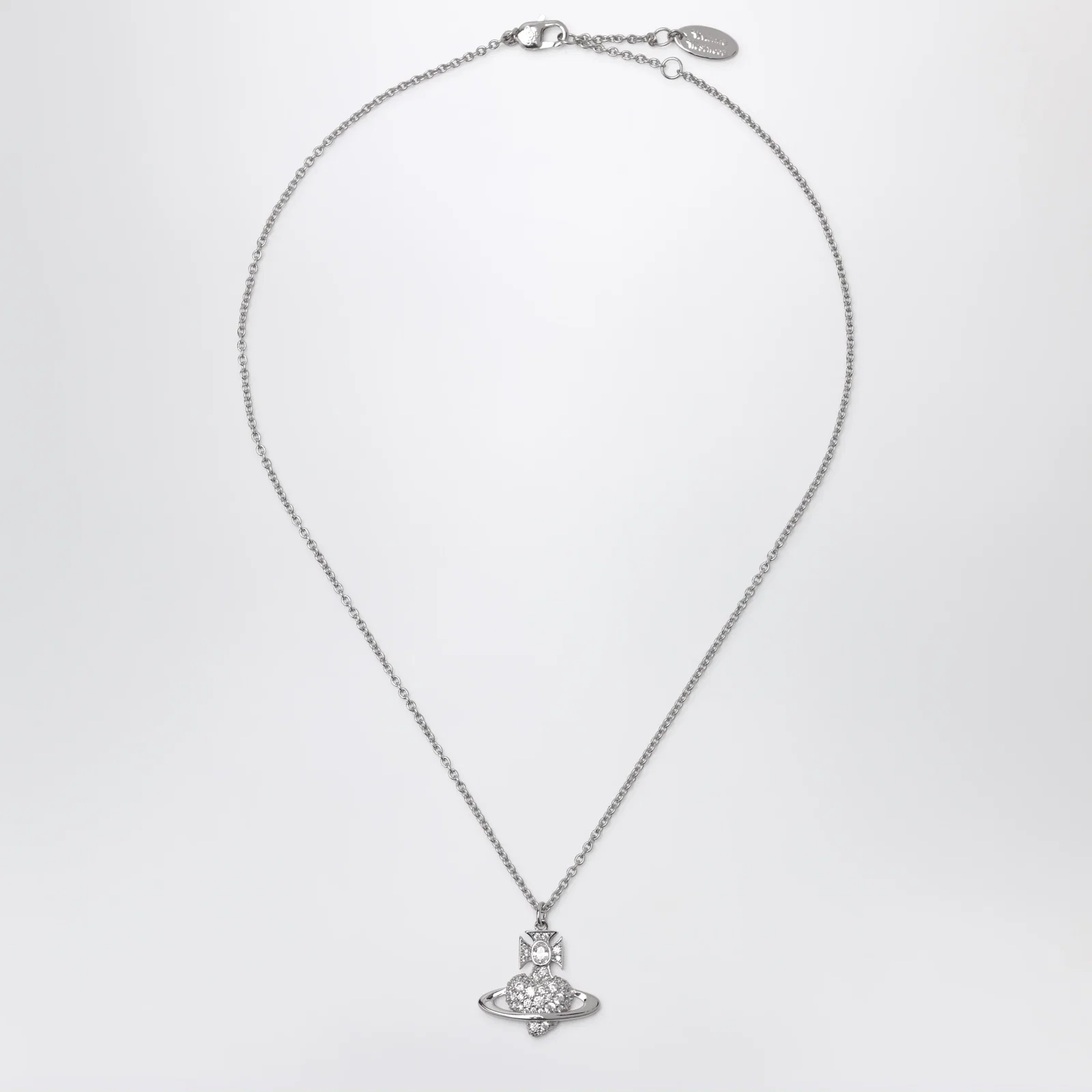 Vivienne Westwood Agnatha Valentine's pendant necklace in platinum