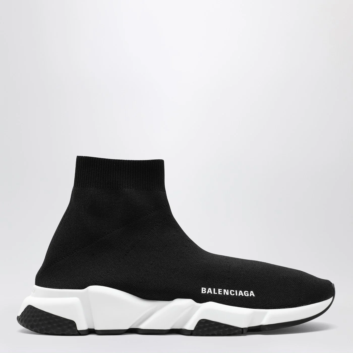 Balenciaga Black mesh and white Speed Sneakers