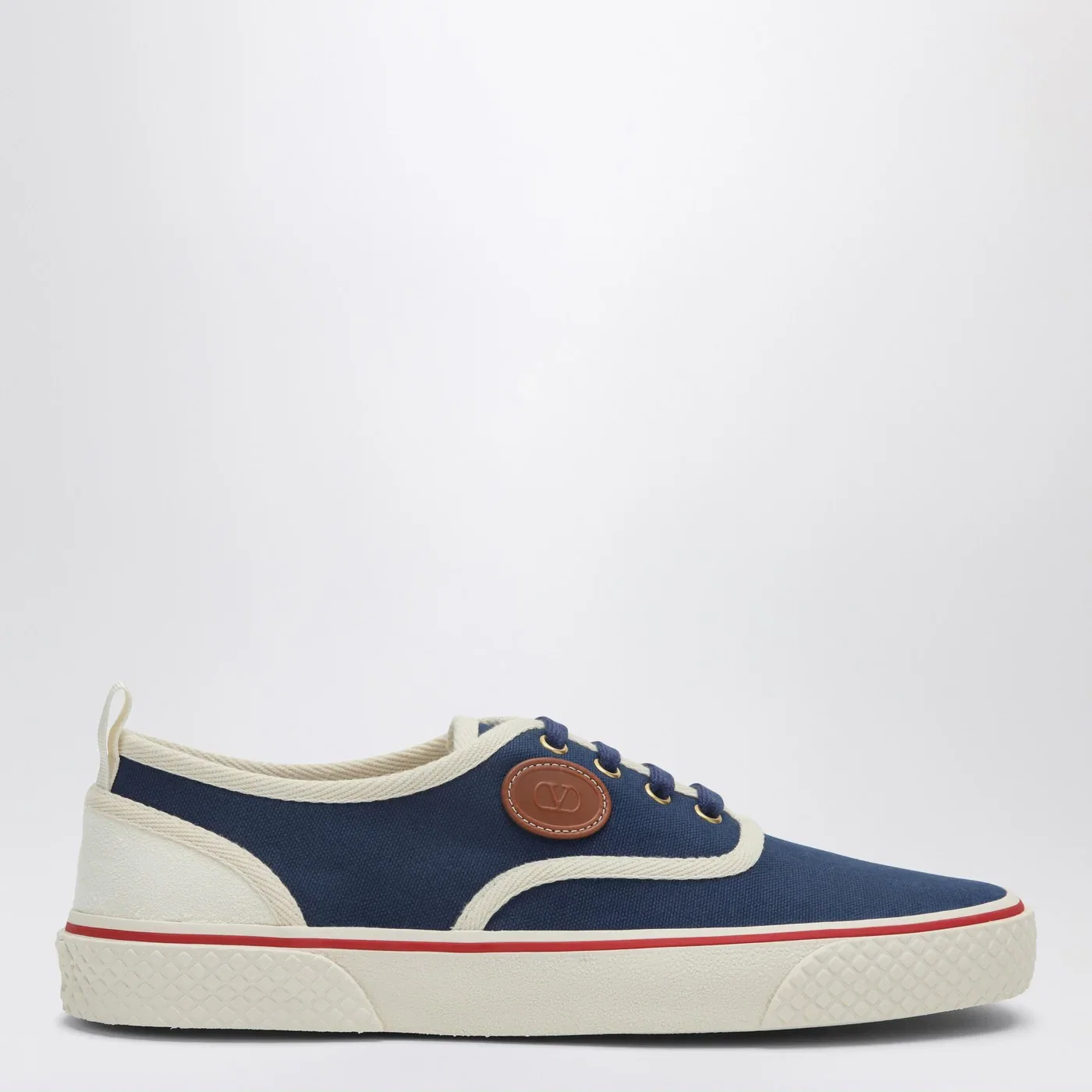 Valentino Garavani Sneakers Nojoke in blue and white canvas