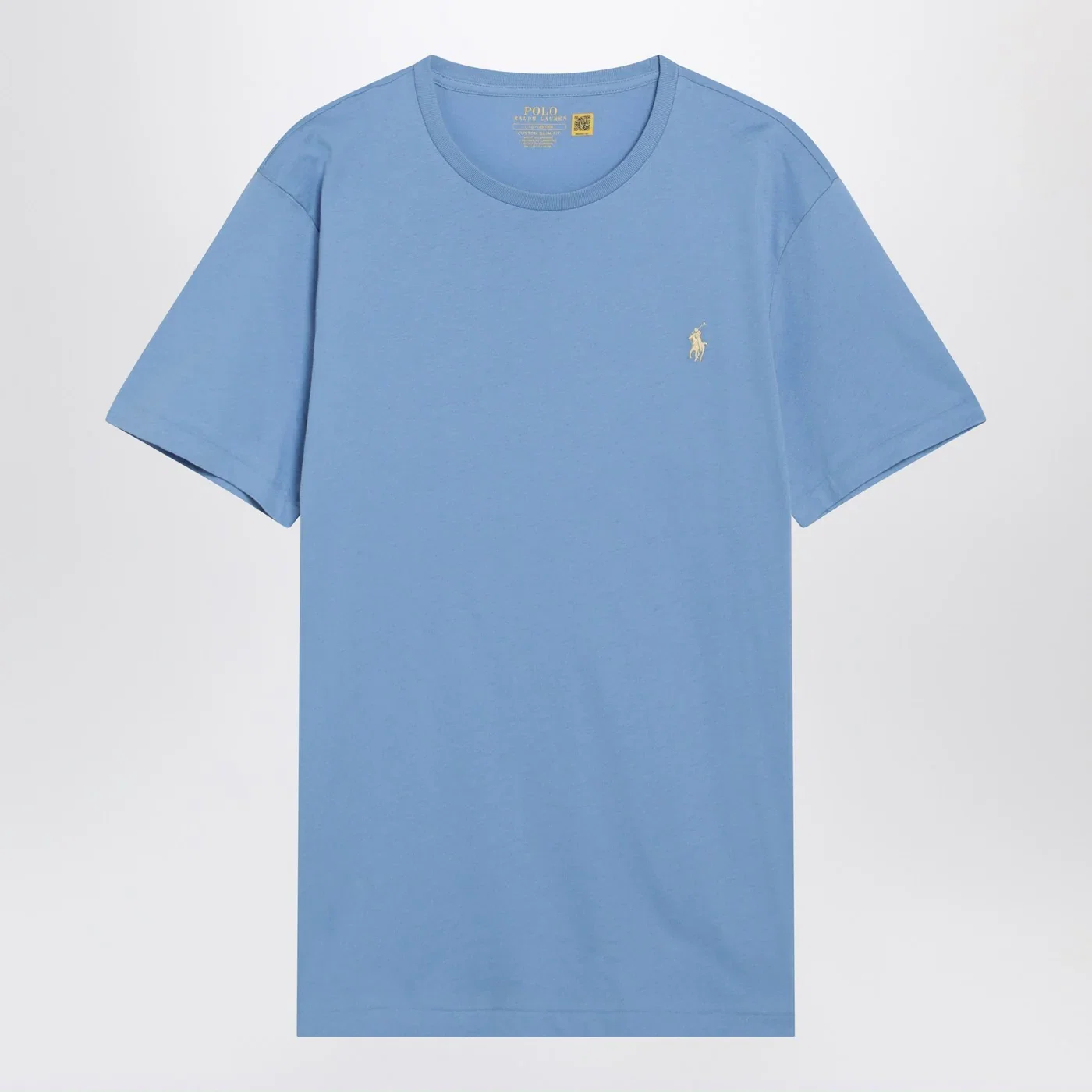 Polo Ralph Lauren Light blue cotton Custom Slim-Fit T-shirt