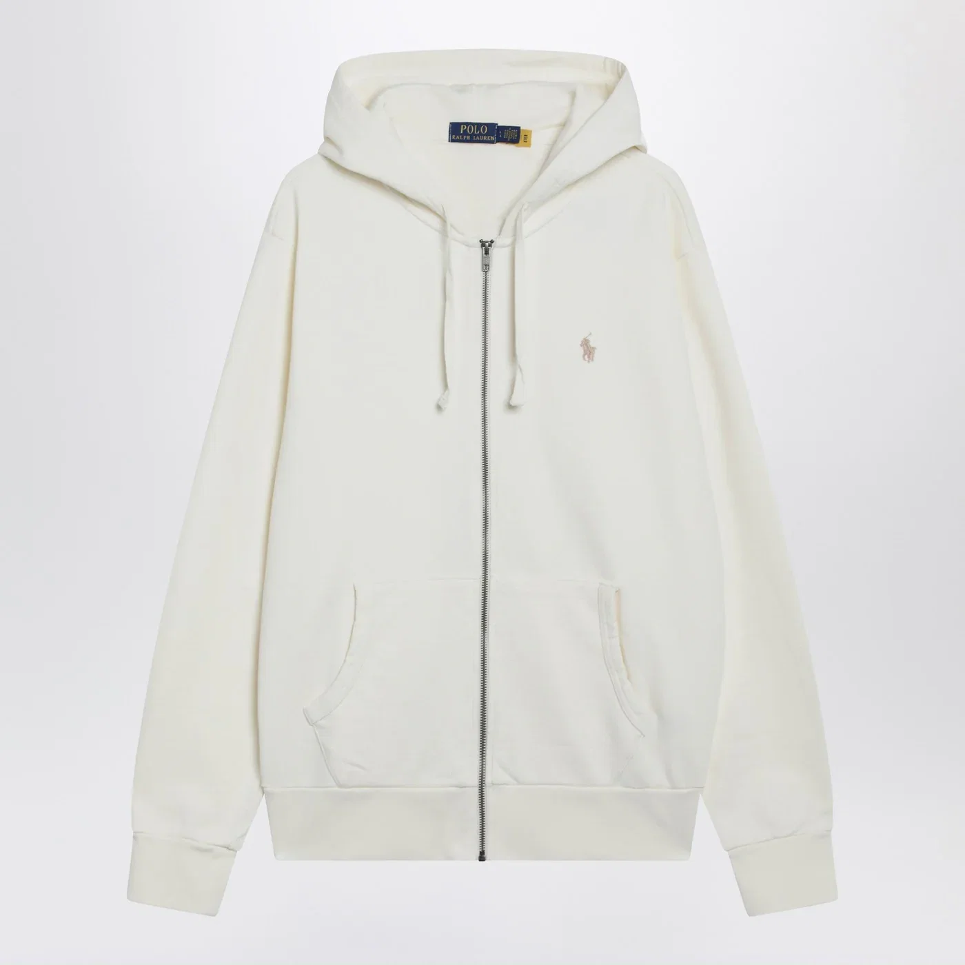 Polo Ralph Lauren Ivory cotton zip-up sweatshirt