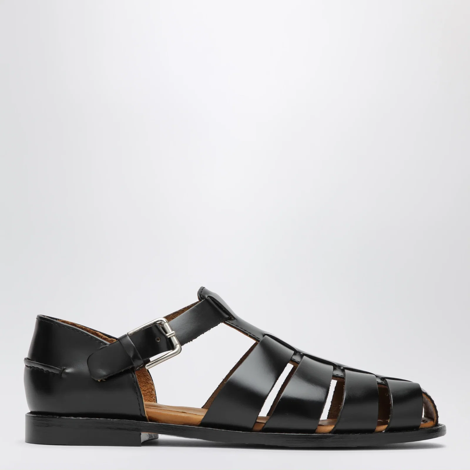 Sebago Gurkha Tale black leather sandals