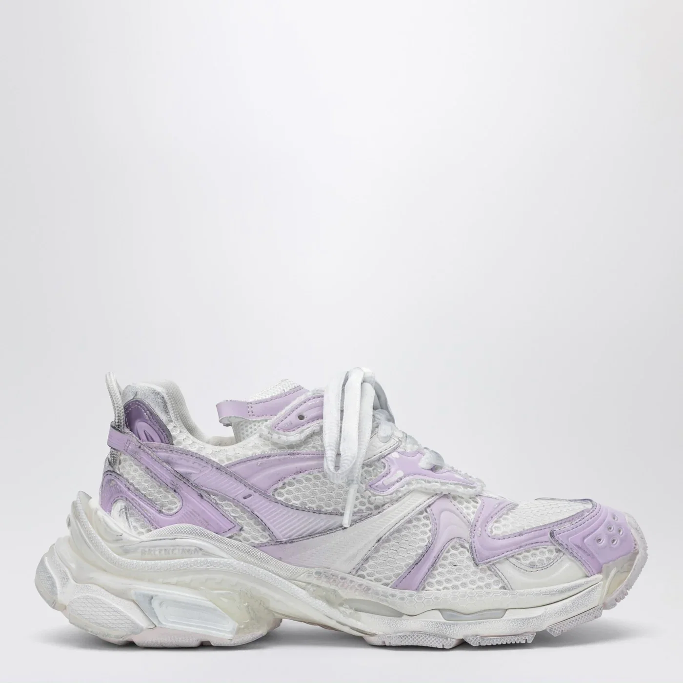 Balenciaga Runner 2 Gradient Sneakers in light grey/lilac