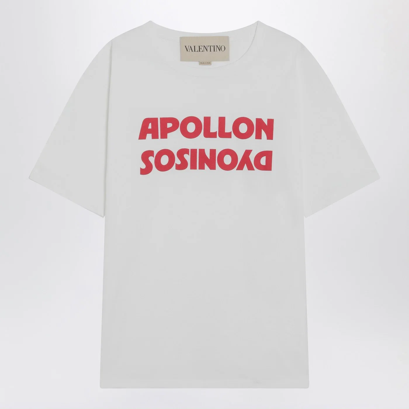 Valentino White T-shirt with Apollon/Dionysos print