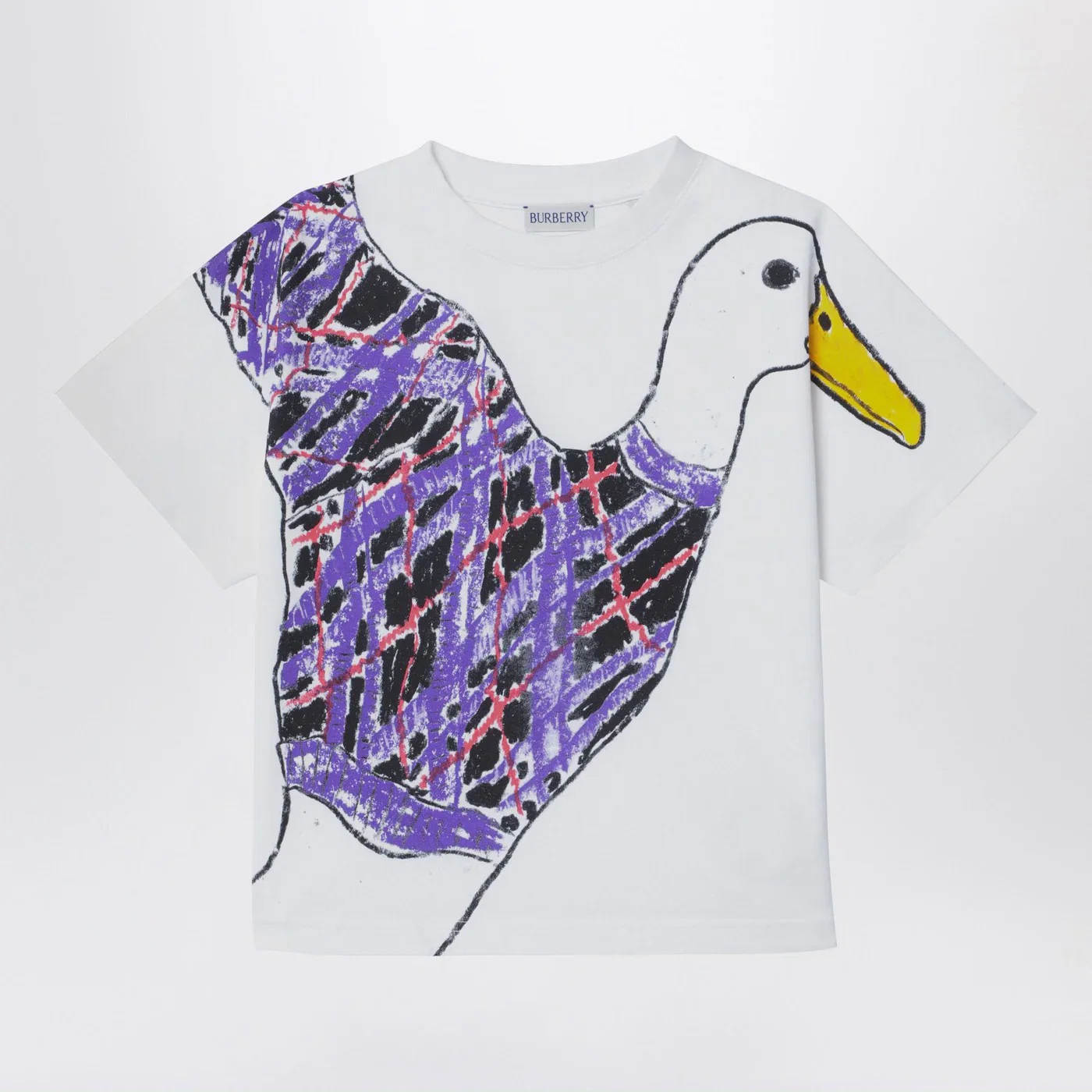 Burberry White cotton T-shirt with print