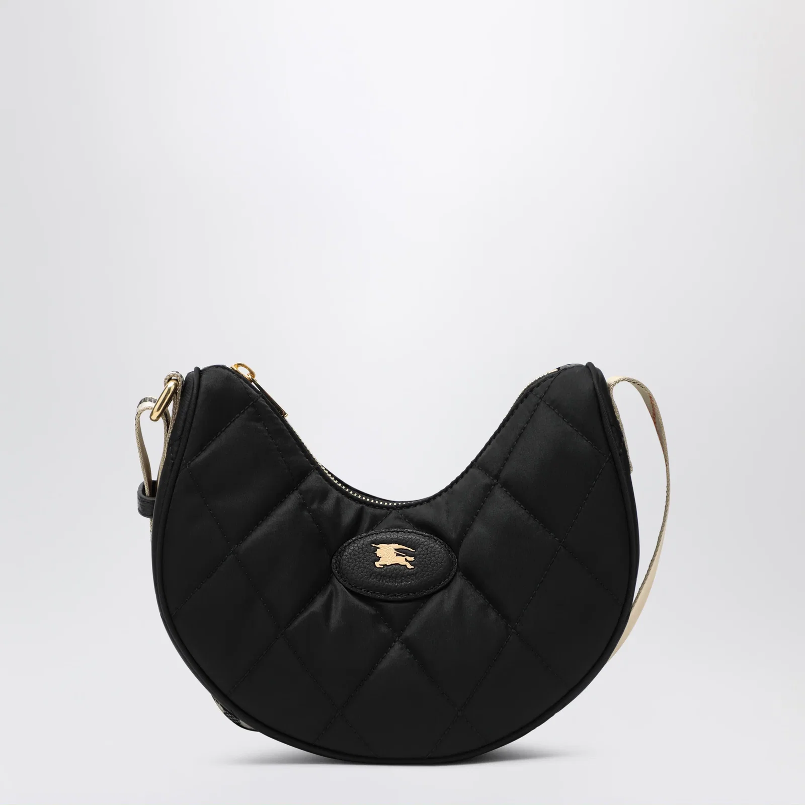 Burberry Black horseshoe shoulder bag