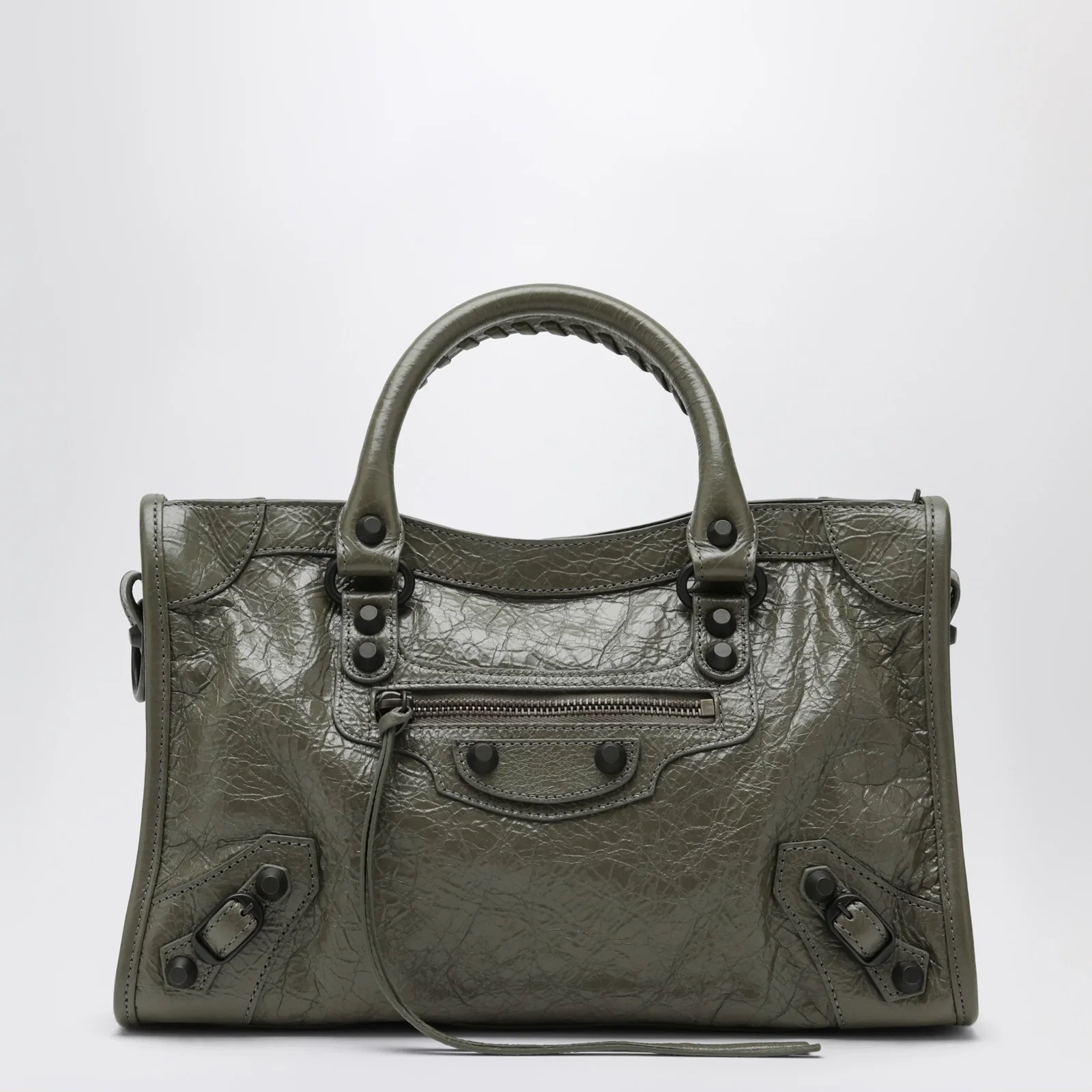 Balenciaga Le City small tote bag in military green