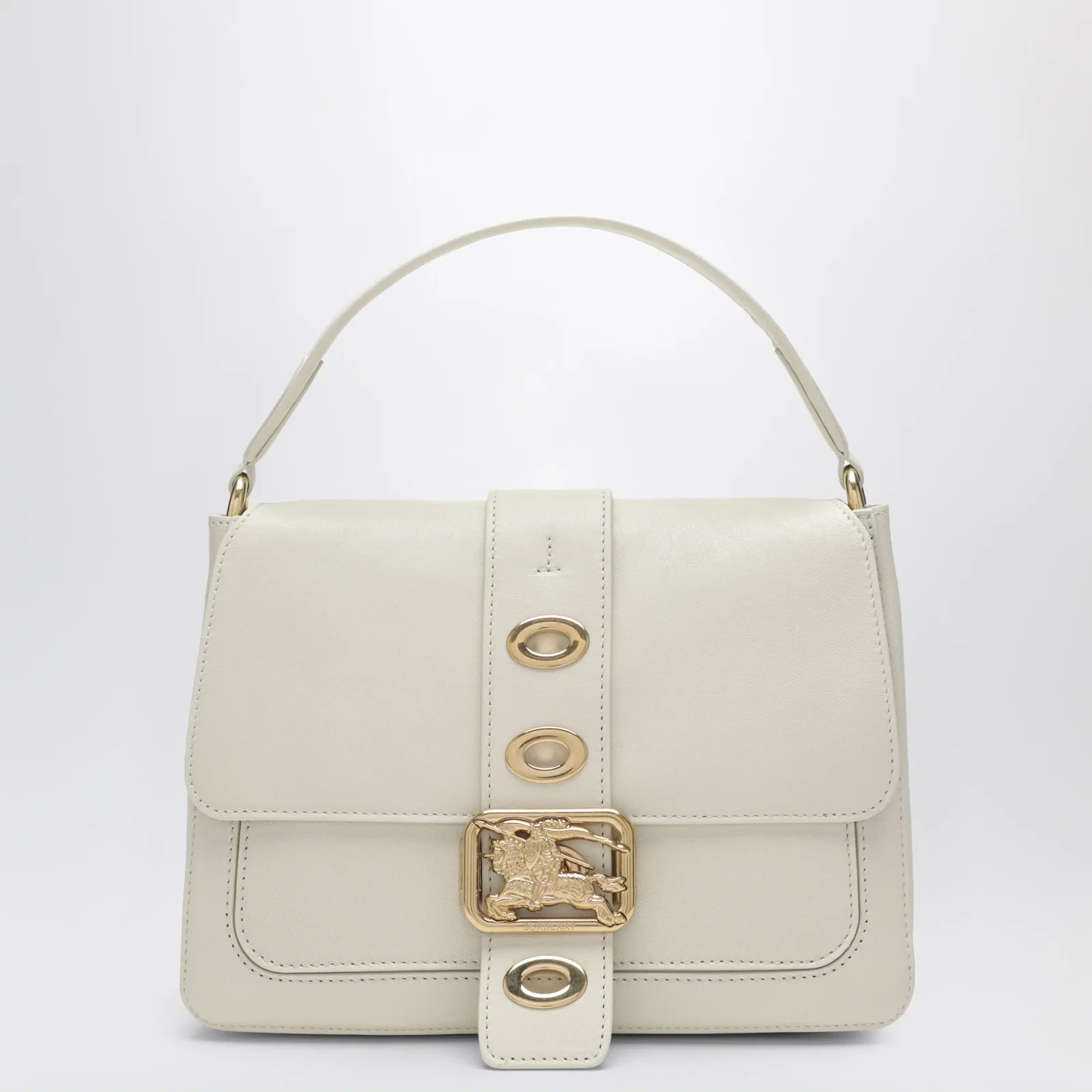 Burberry Small Rider shoulder bag in beige lambskin