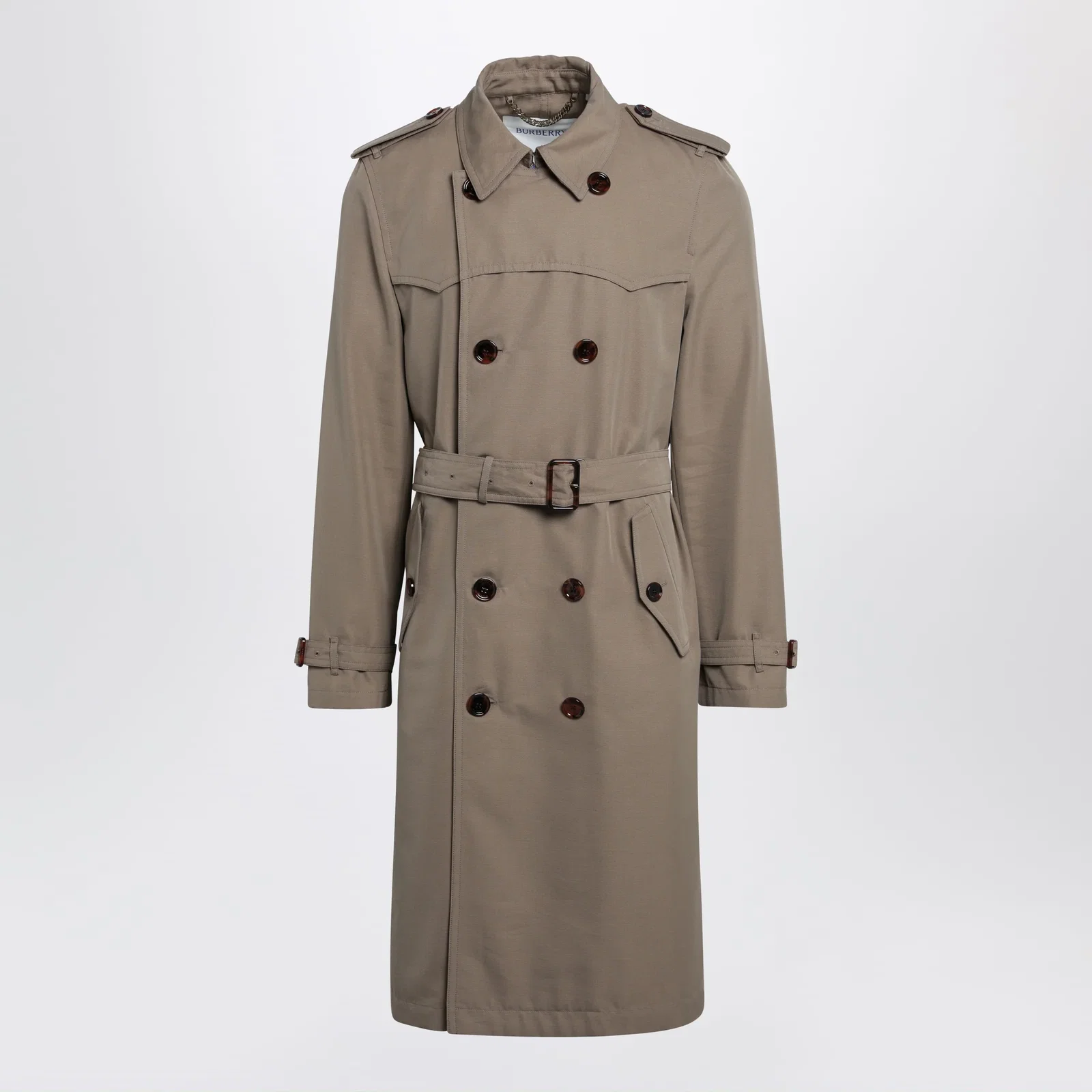 Burberry Short Foxfield trench coat in cotton and silk