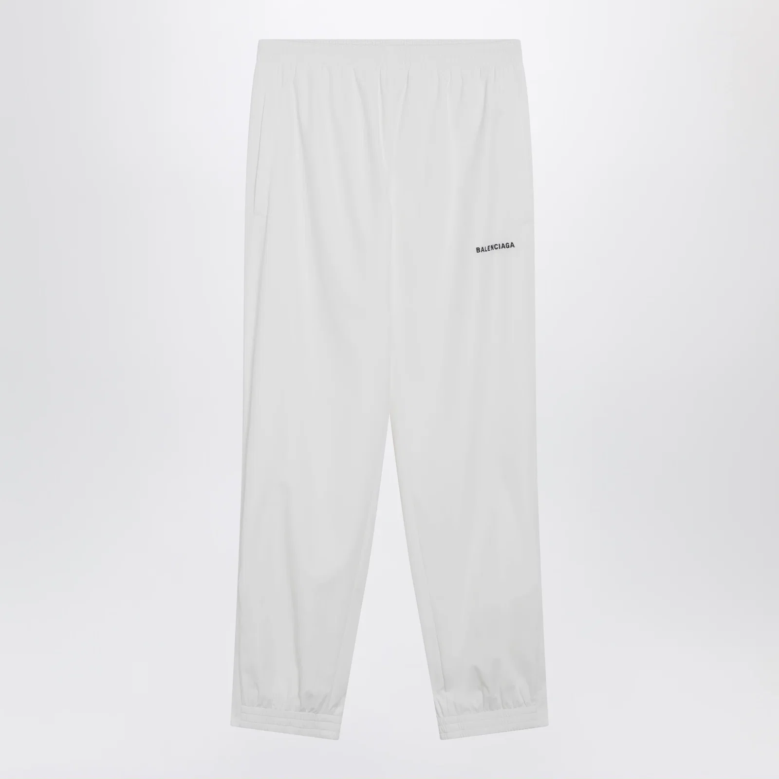 Balenciaga Logo jogging pants in white polyester