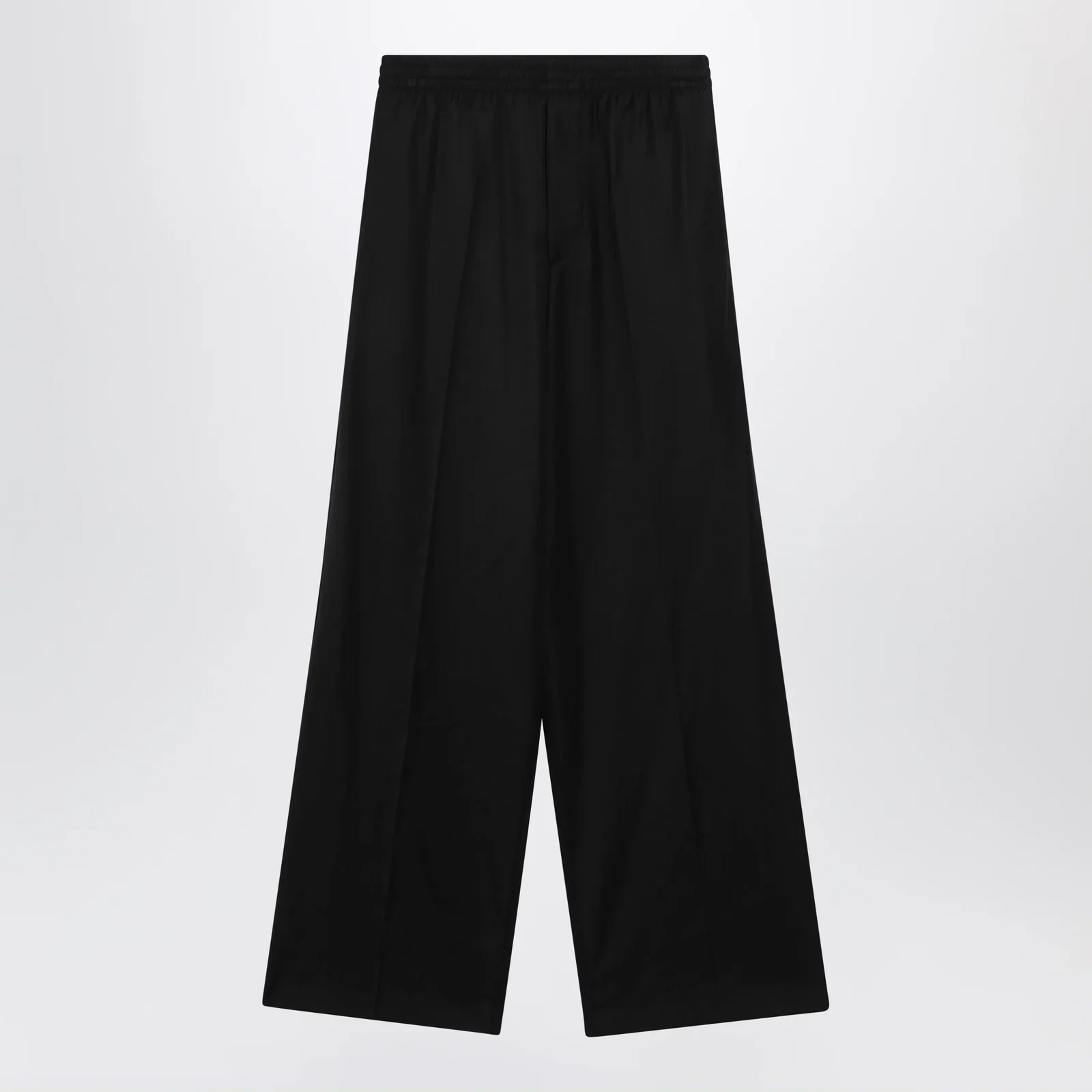 Balenciaga Palazzo trousers with elastic waist in black wool