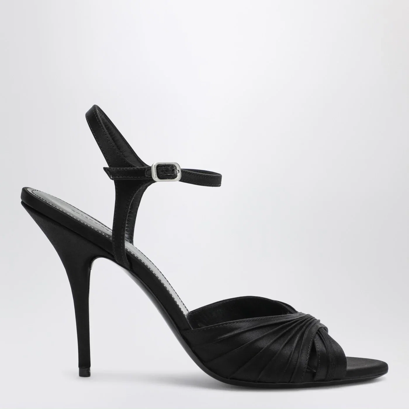 Balenciaga Black Dynastie satin sandals