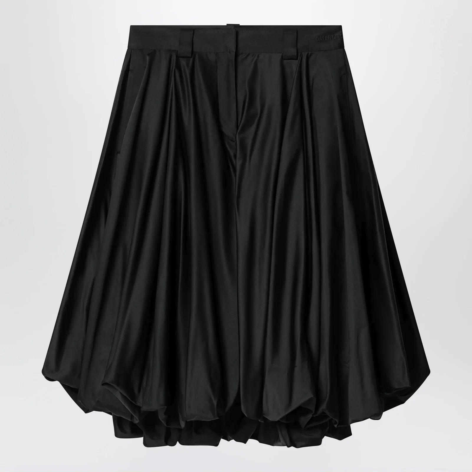 Balenciaga Black balloon skirt in silk blend