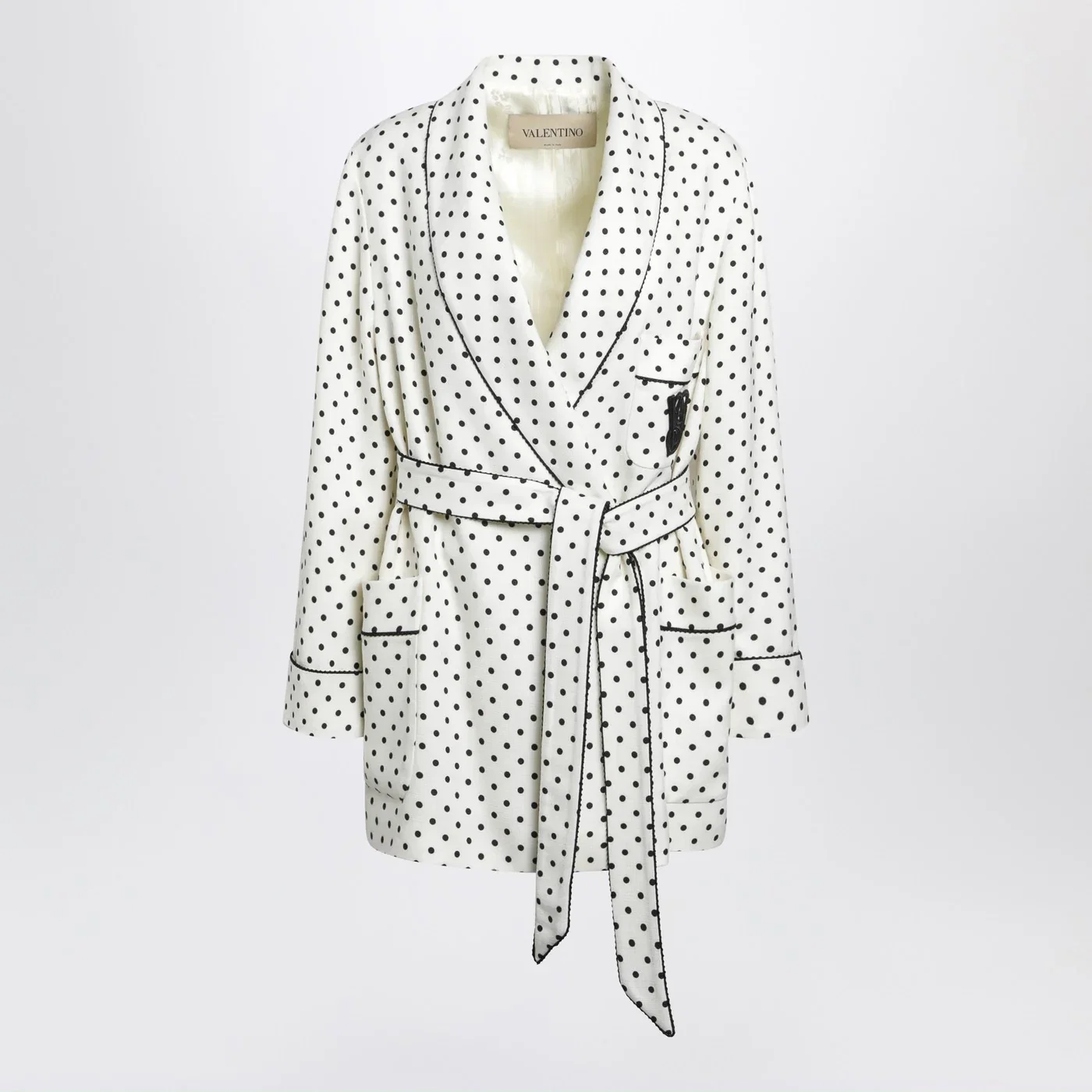 Valentino Supergrain jacket with Plusdepois print