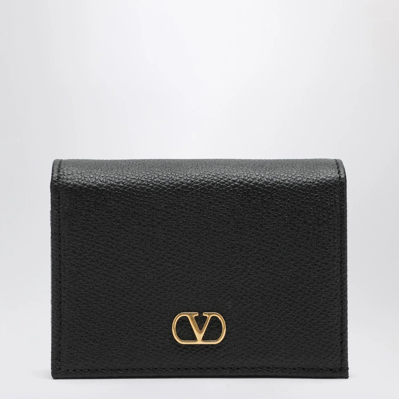 Valentino Garavani Signature black leather VLogo wallet