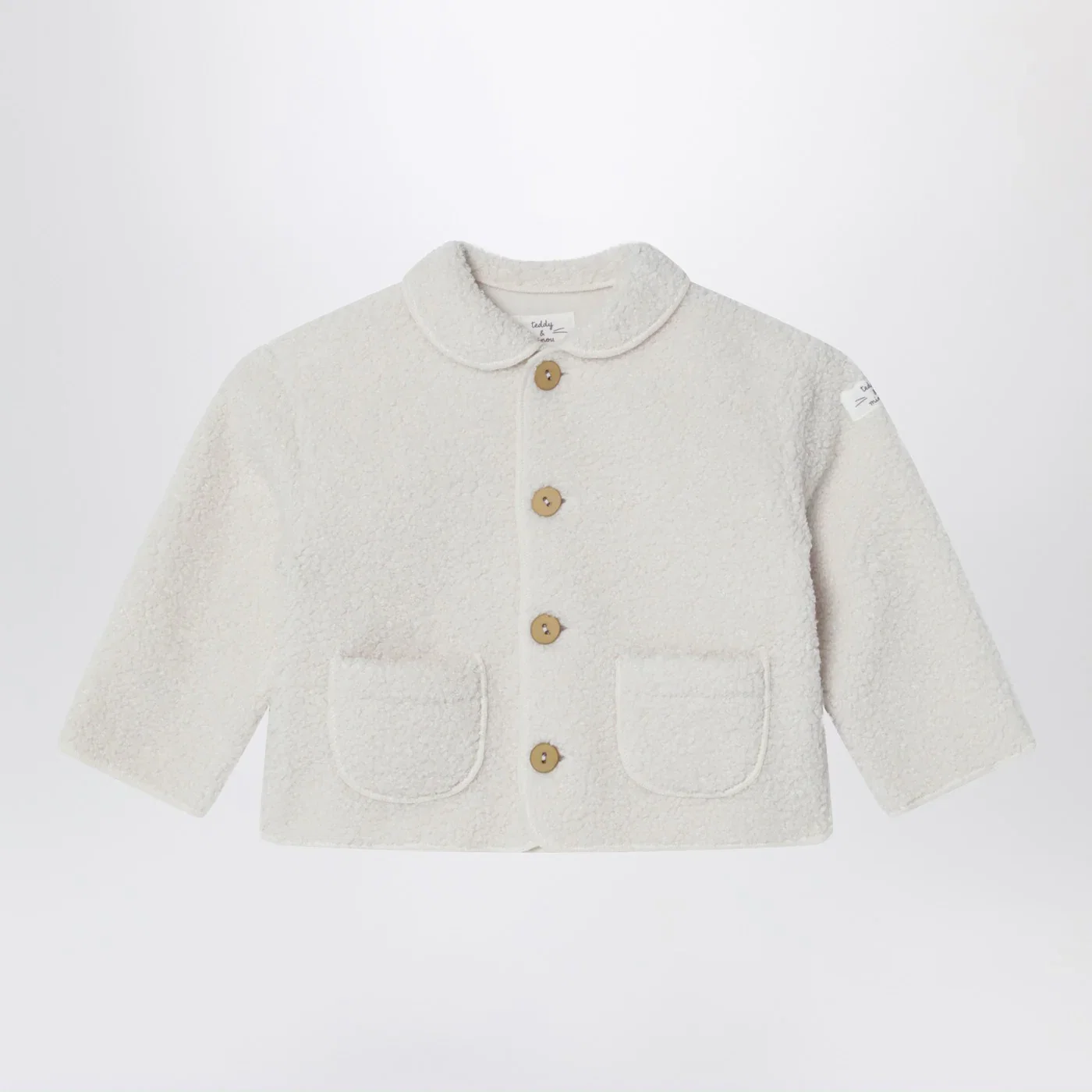 Teddy & Minou Ivory teddy-fabric jacket