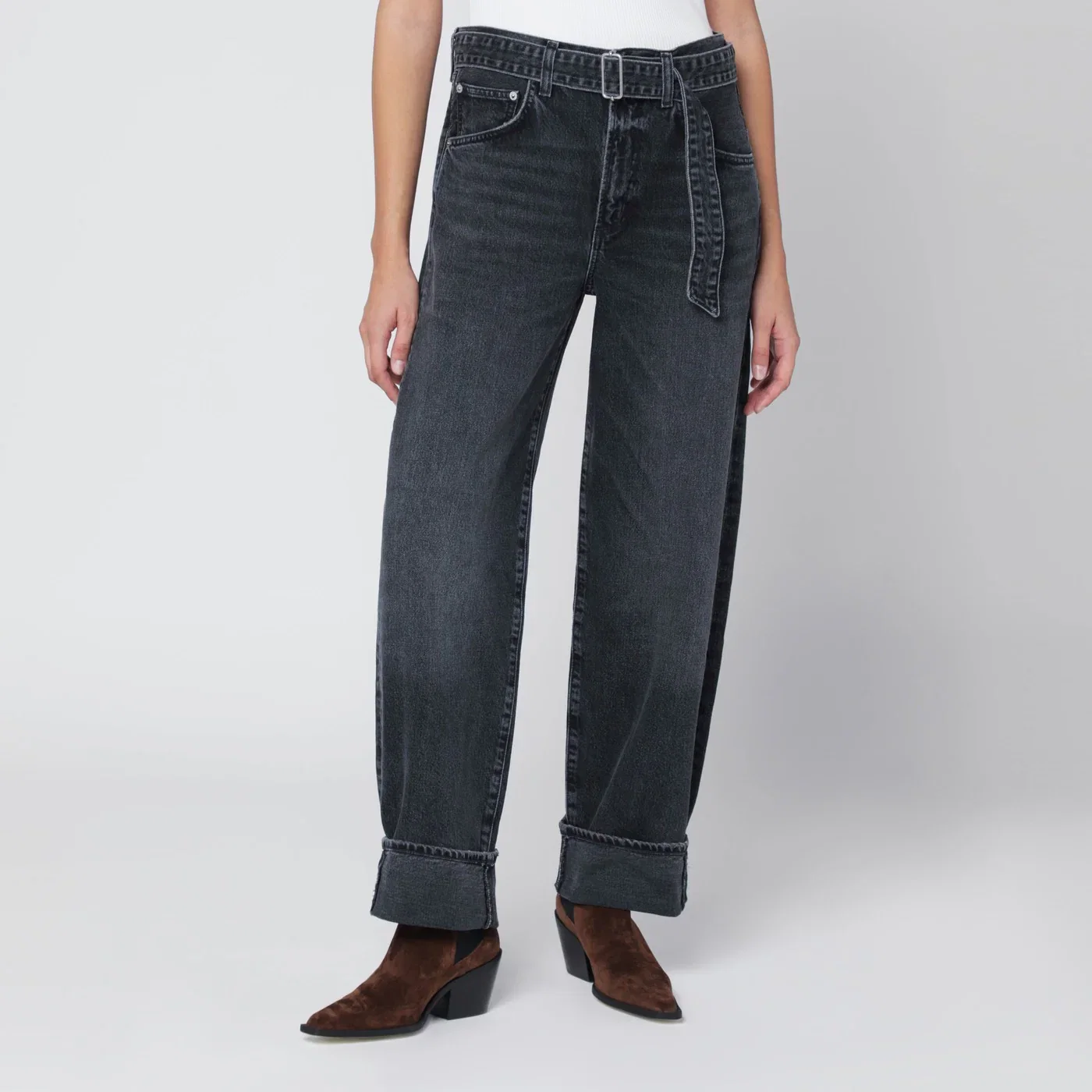 AGOLDE Jeans Cuffer Taper grey washed effect