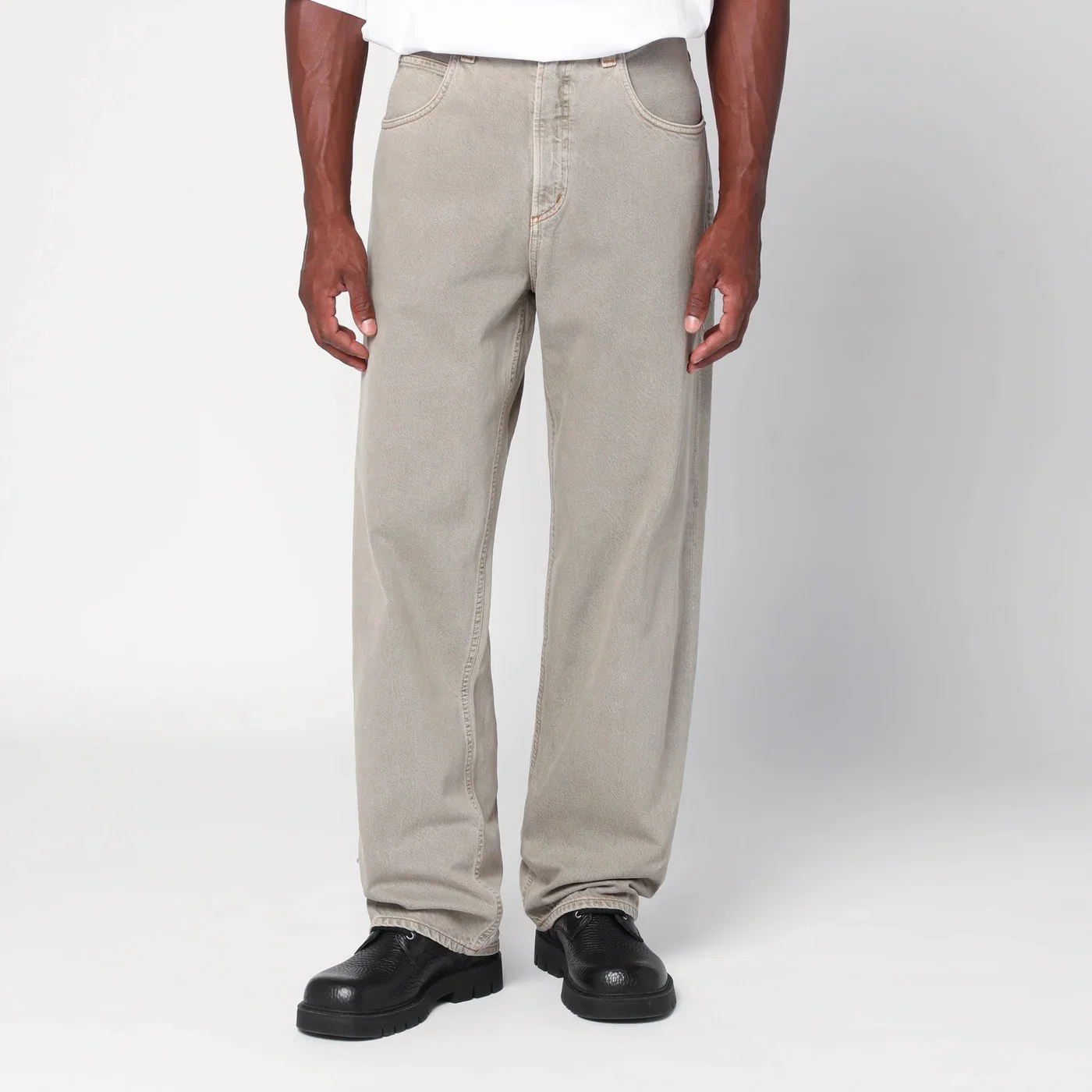 AGOLDE Beige jeans in regenerated denim