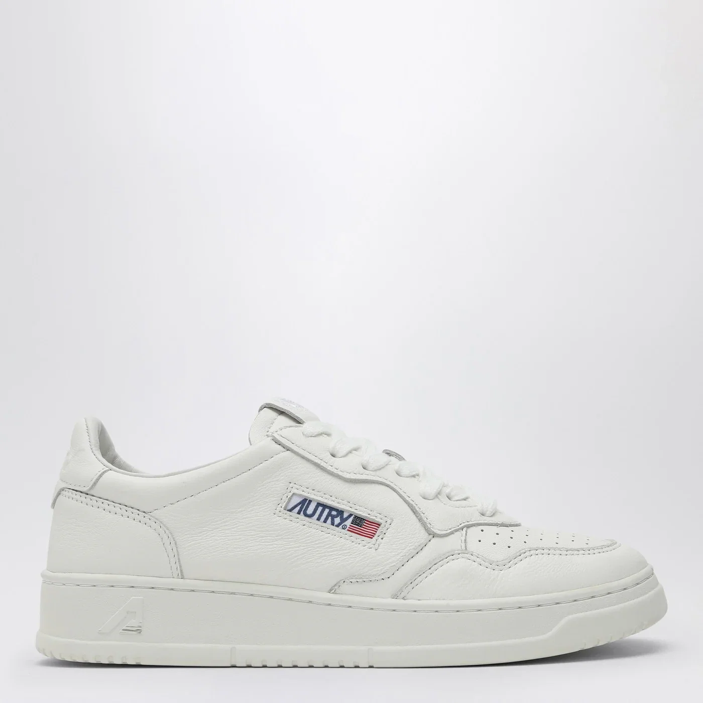AUTRY Medalist Low white goatskin leather Sneakers